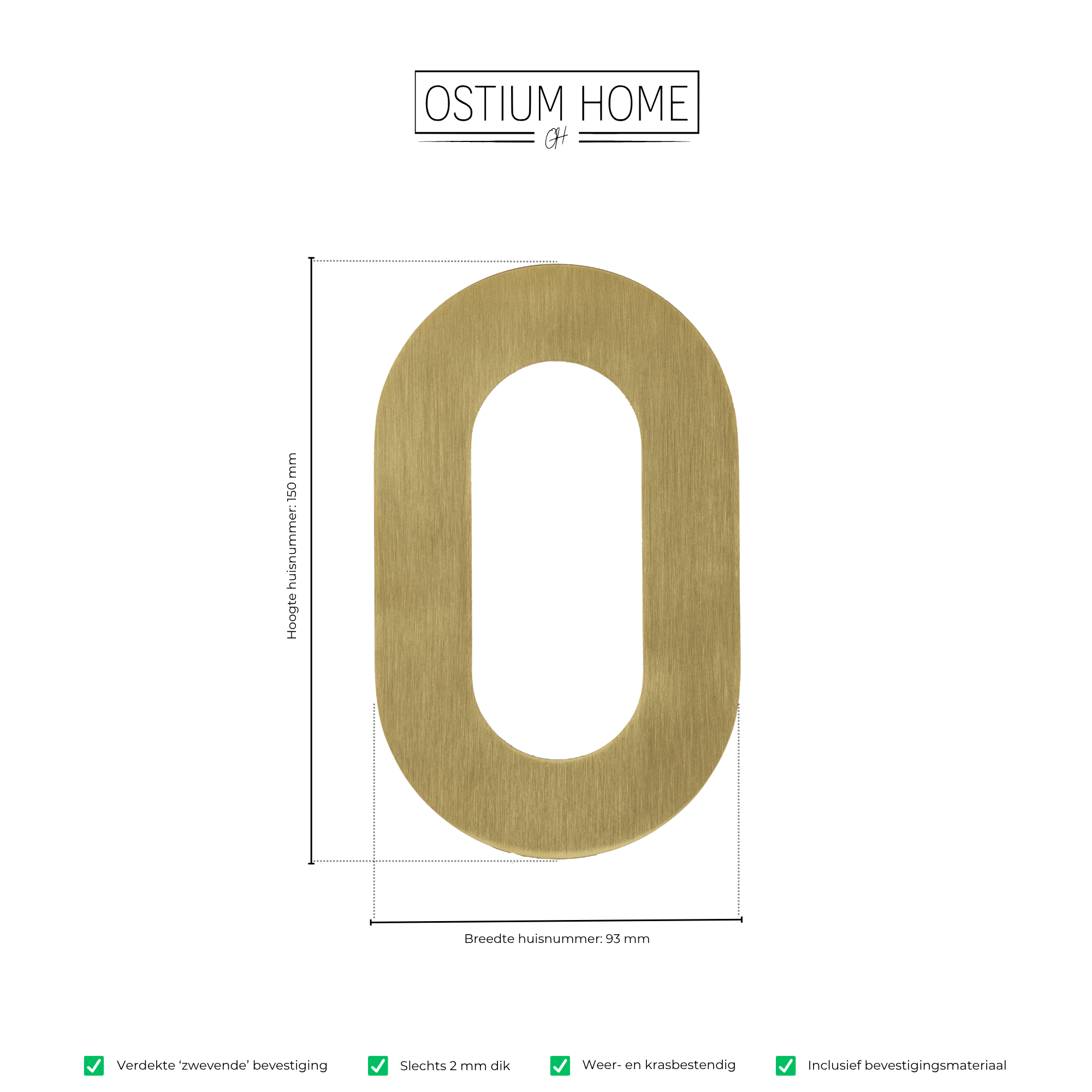 Figura - Gouden Huisnummer 0