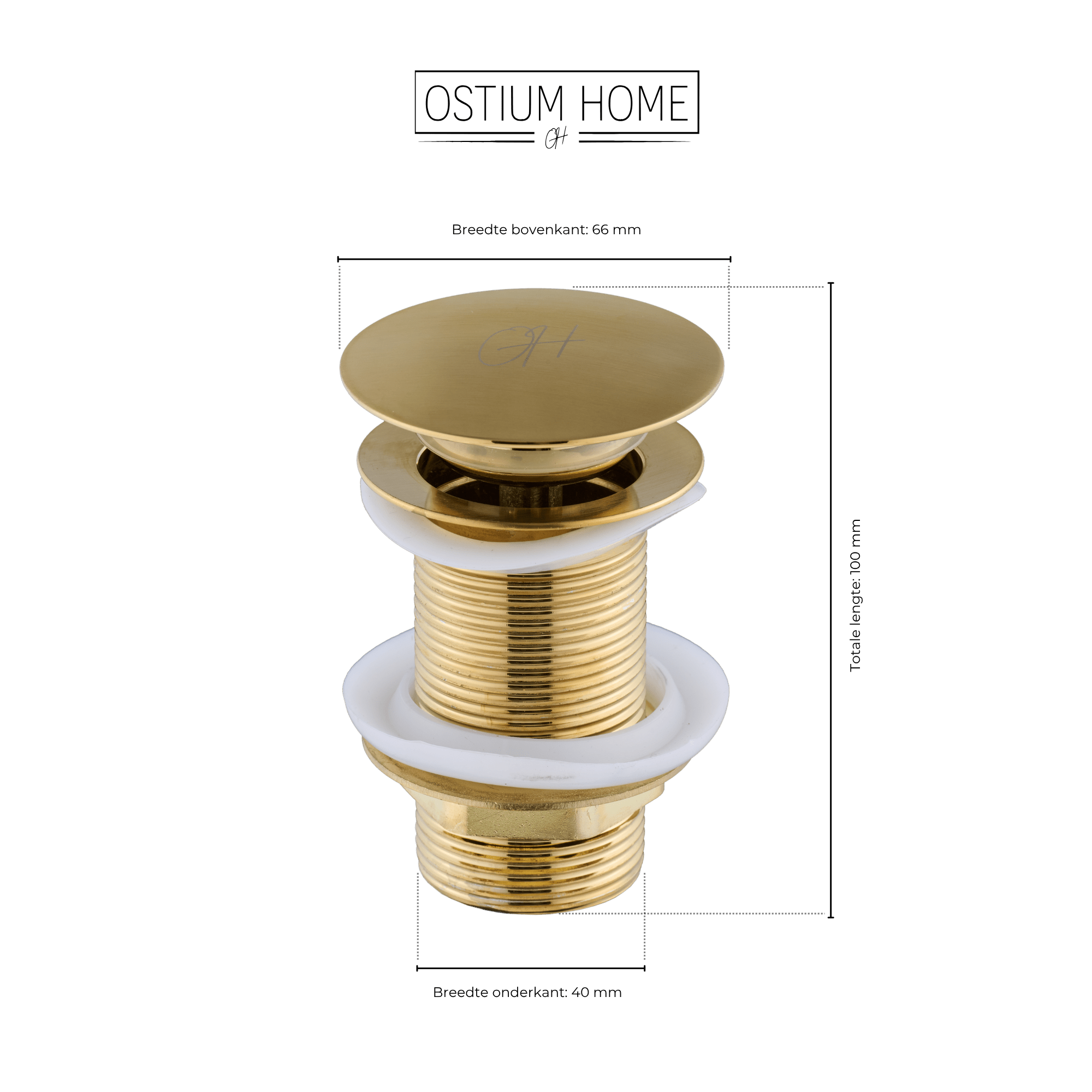 Flusso - Afvoerplug Goud