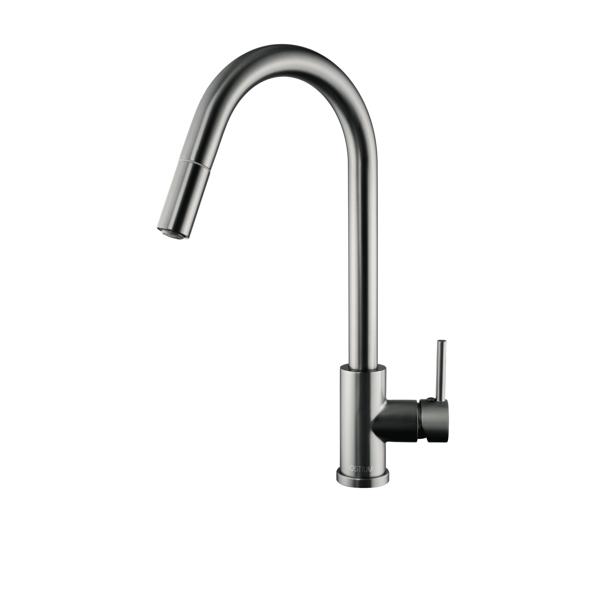 Silana - Gun Metal Keukenkraan - Uittrekbaar