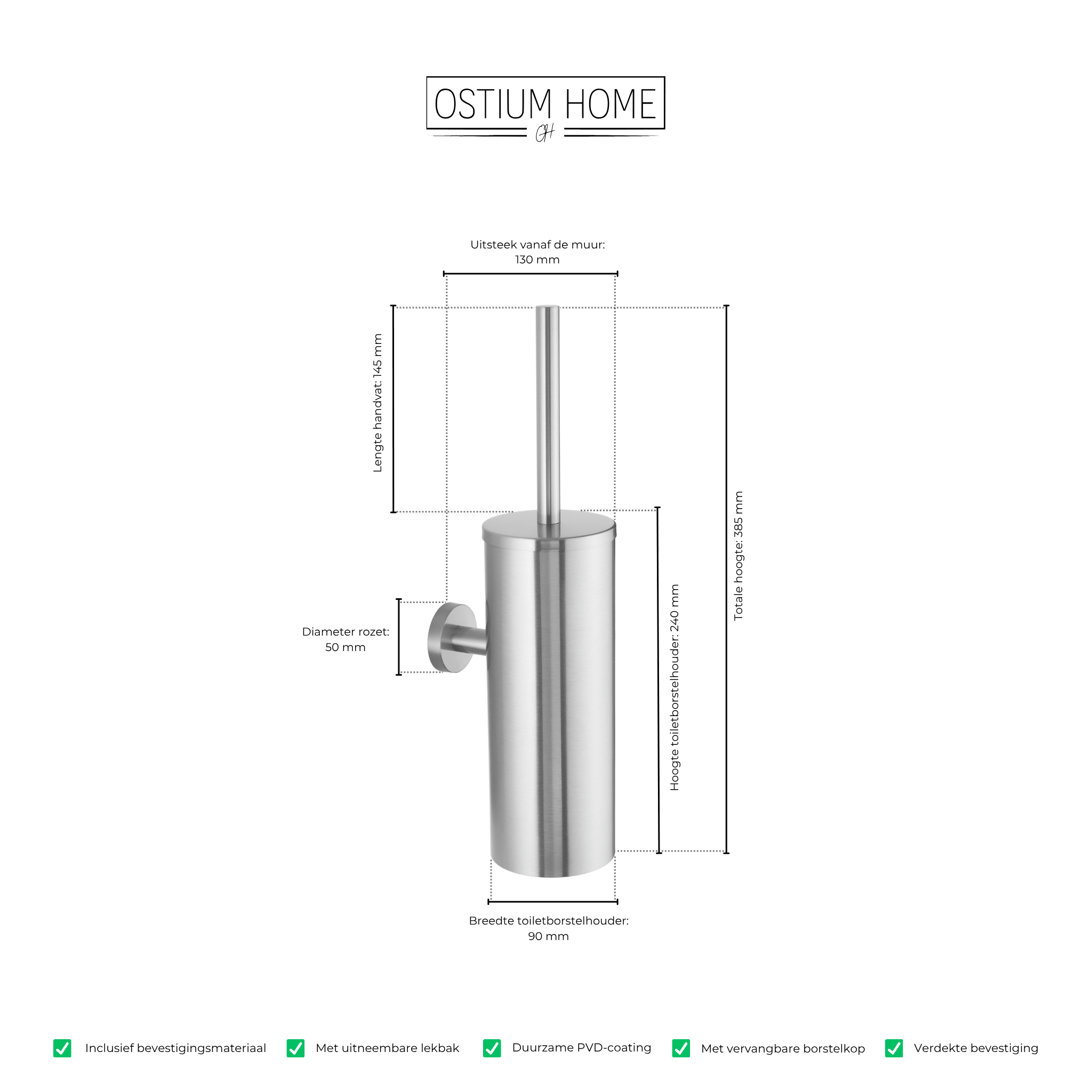 Spazzola - Toiletborstel - RVS