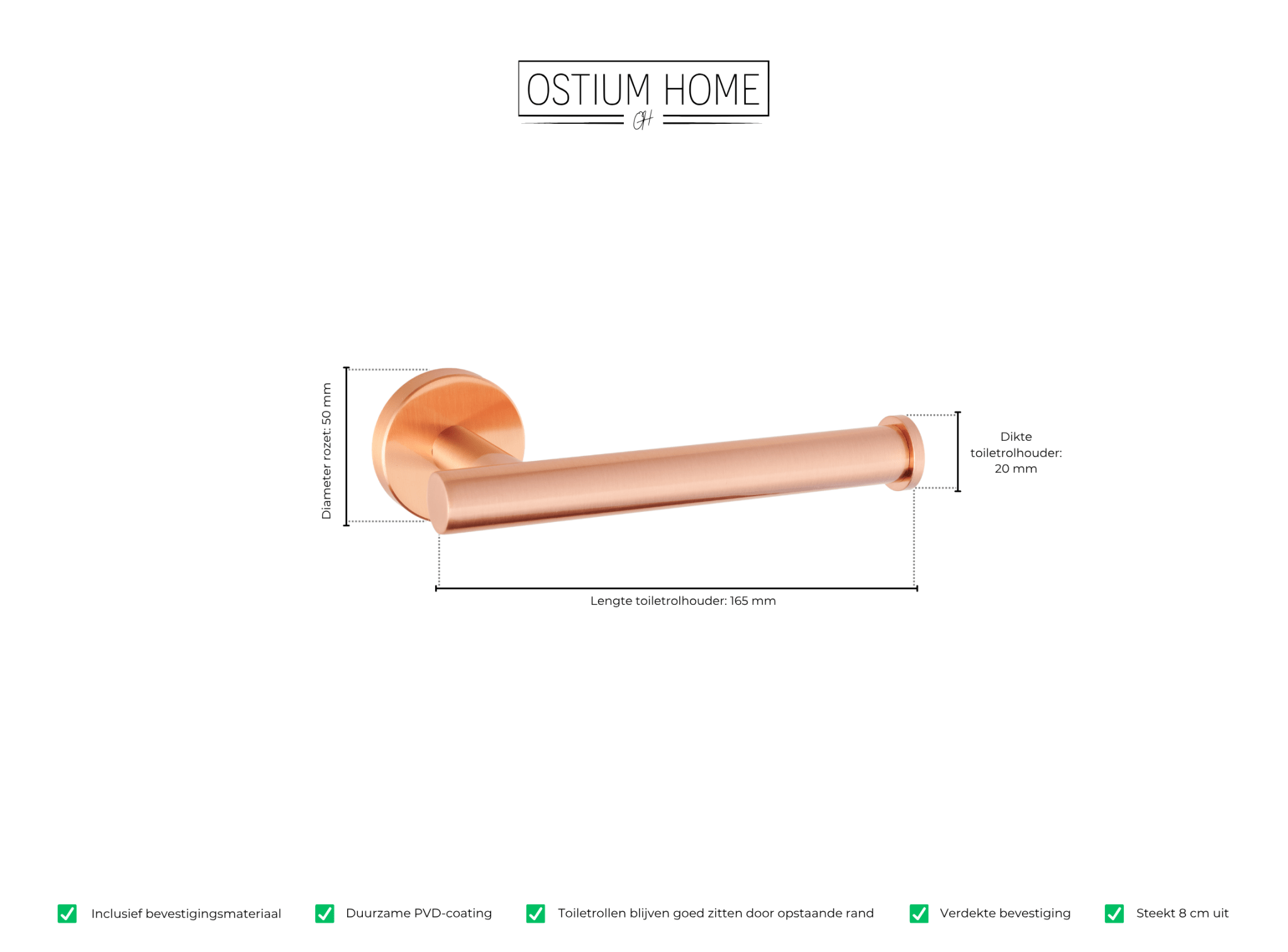 Ruolo - Toiletrolhouder - Mat Koper