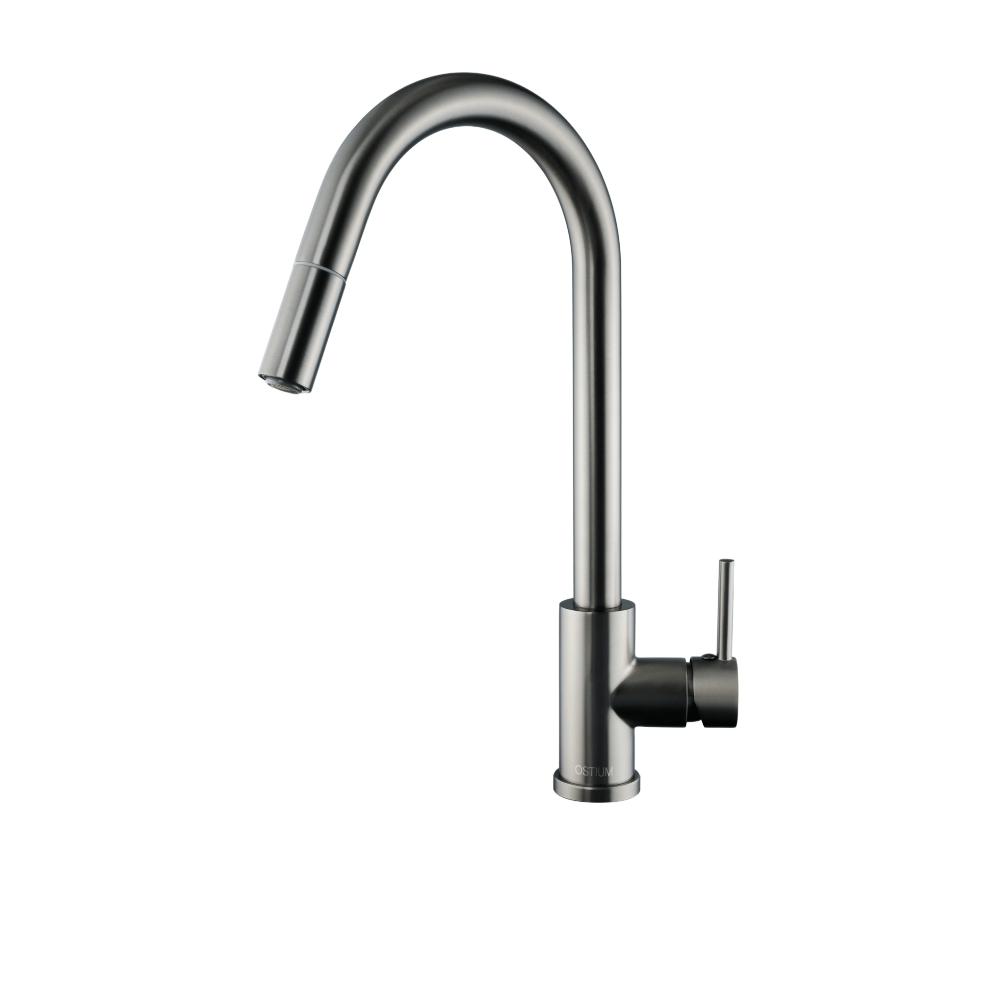 Silana - Gun Metal Keukenkraan - Uittrekbaar