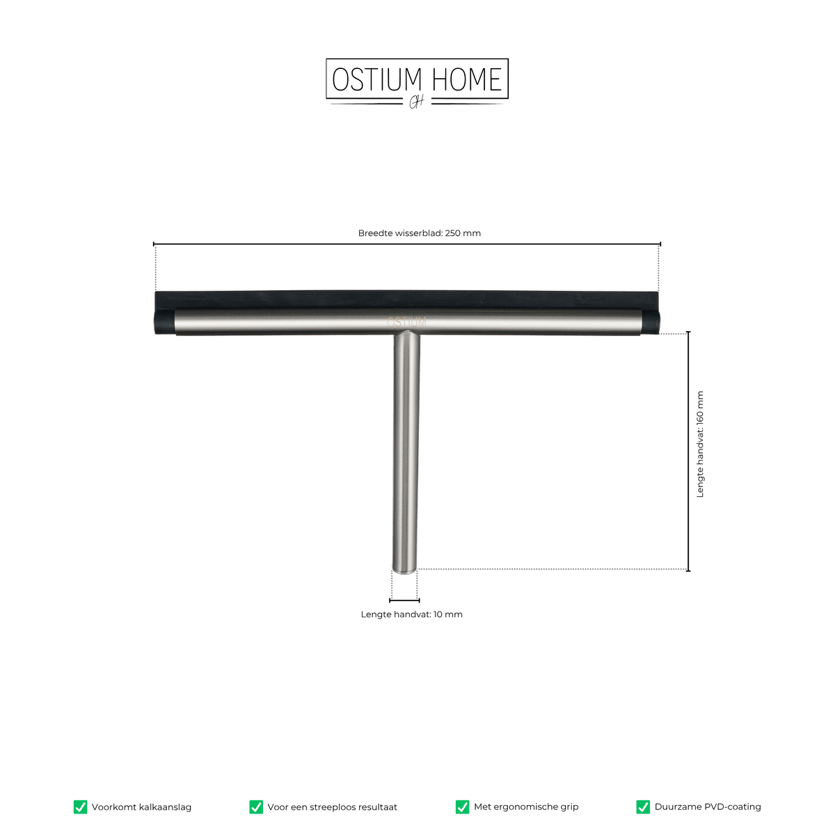Lumino - Douchewisser - RVS – afbeelding 3