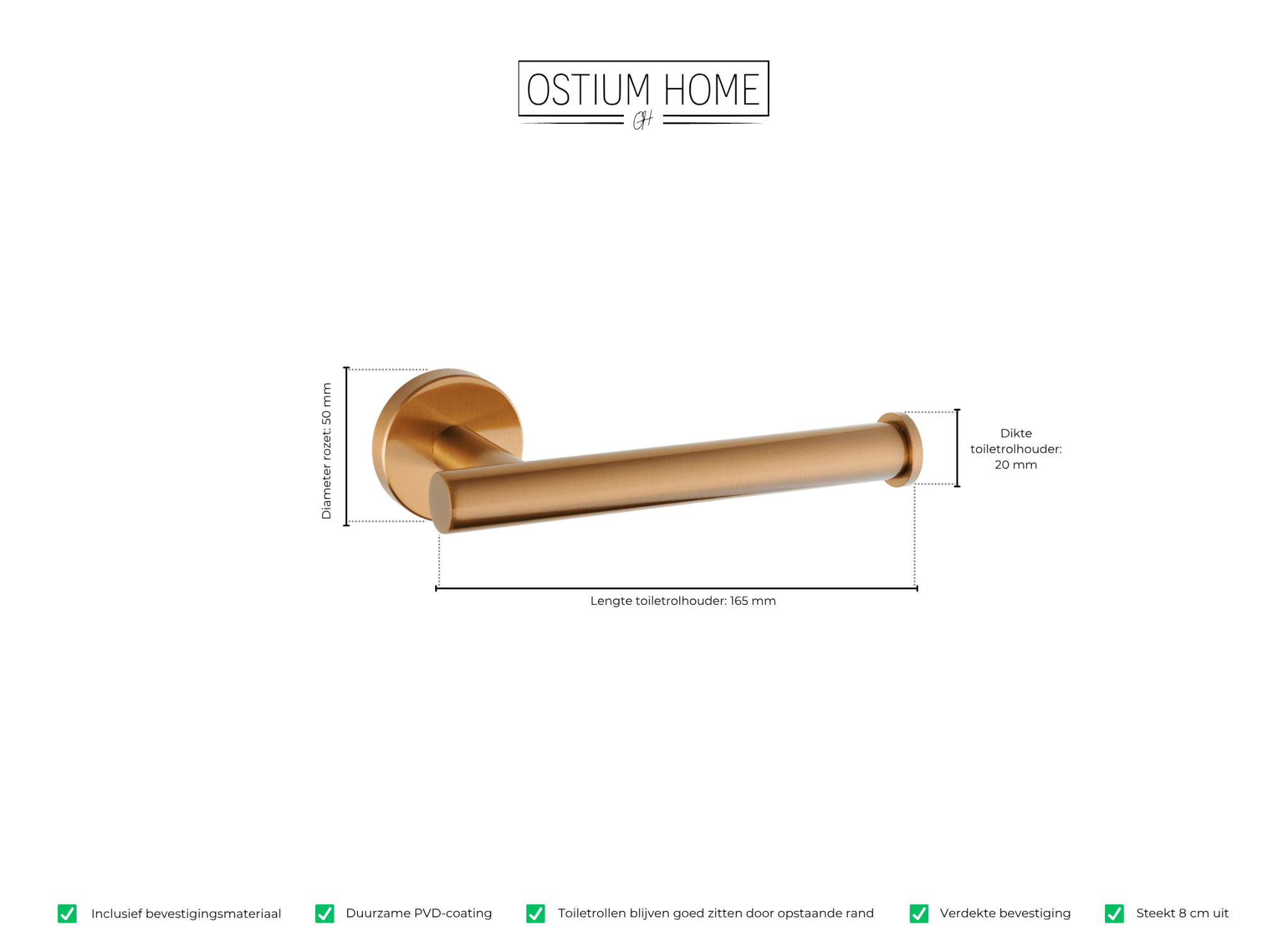 Ruolo - porte-rouleau de papier toilette - bronze mat