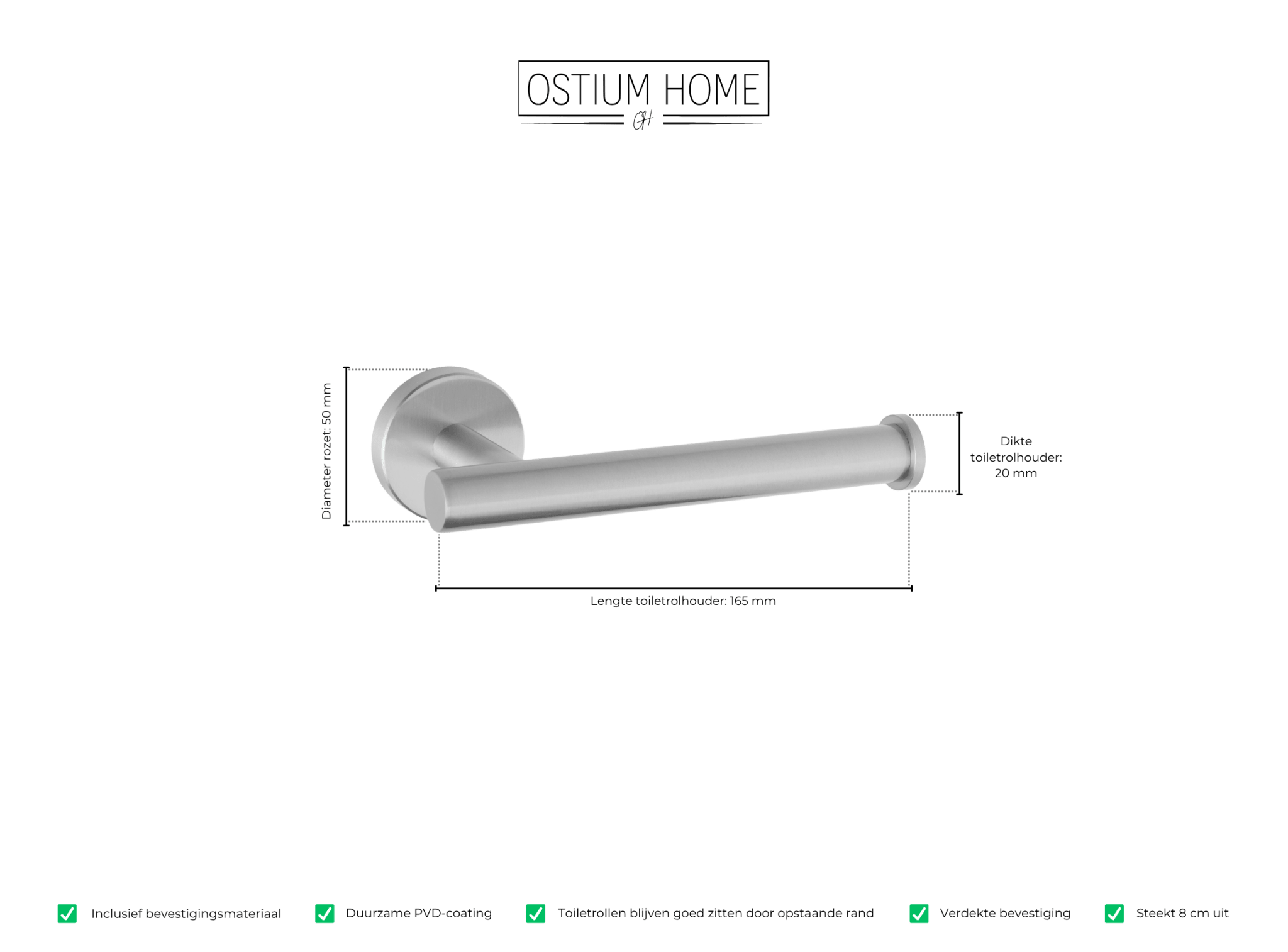 Porte-rouleau de toilette - inox