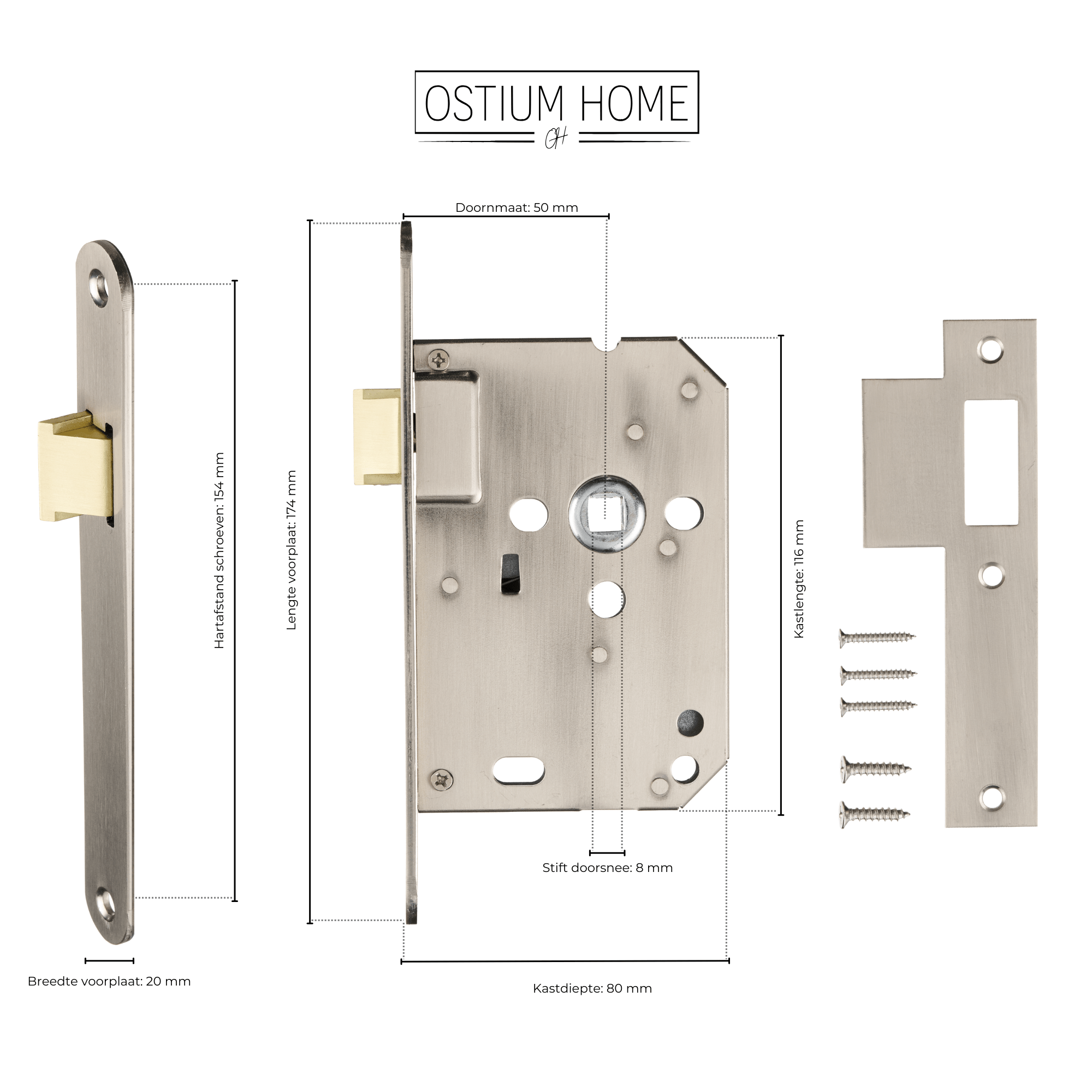Bouton de boucle inox - Sans fermeture