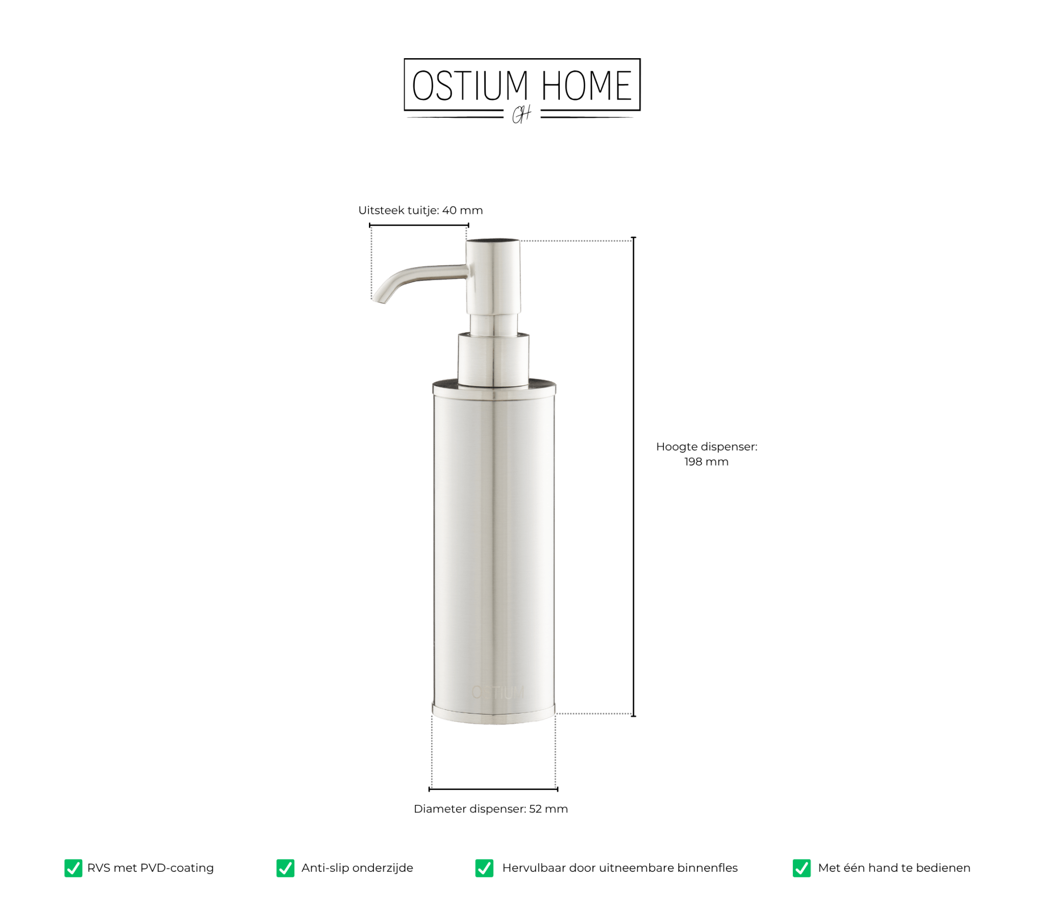 Saponi - Distributeur de savon - Inox