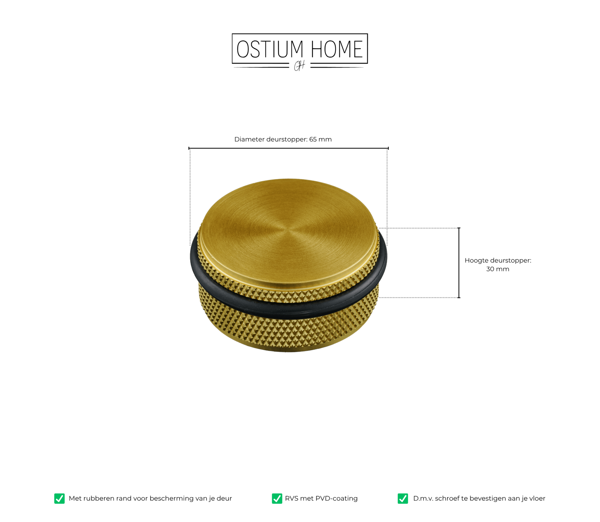 Forza - Gouden Deurstopper - Binnen