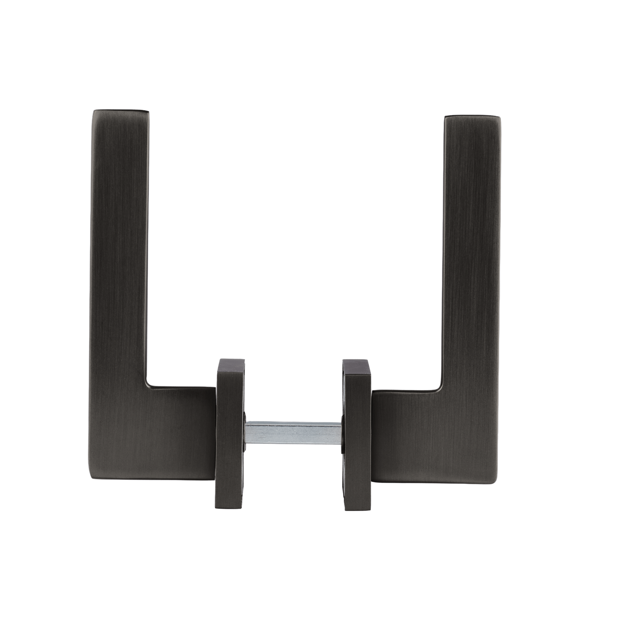 Luxe verzwaarde deurklink in kleur gun metal van Ostiumhome