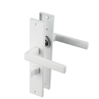 Lorto - Weißes WC-Schloss mit geradem Langschild - PC 63mm