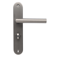 Torino - Türgriff mit WC-Verriegelung Gun Metal - PC 63mm
