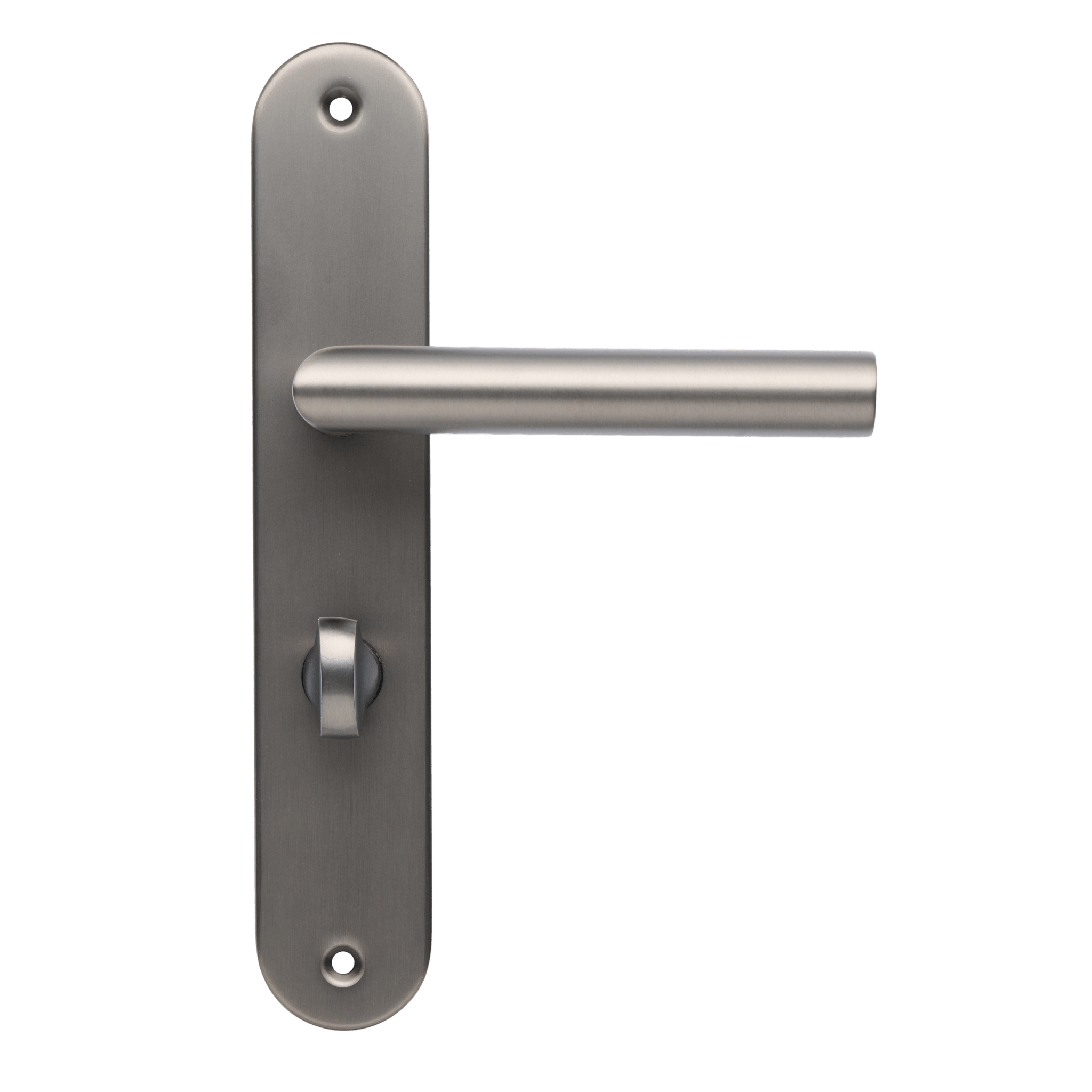 Torino - Deurklink met WC-slot Gun Metal - PC 63mm