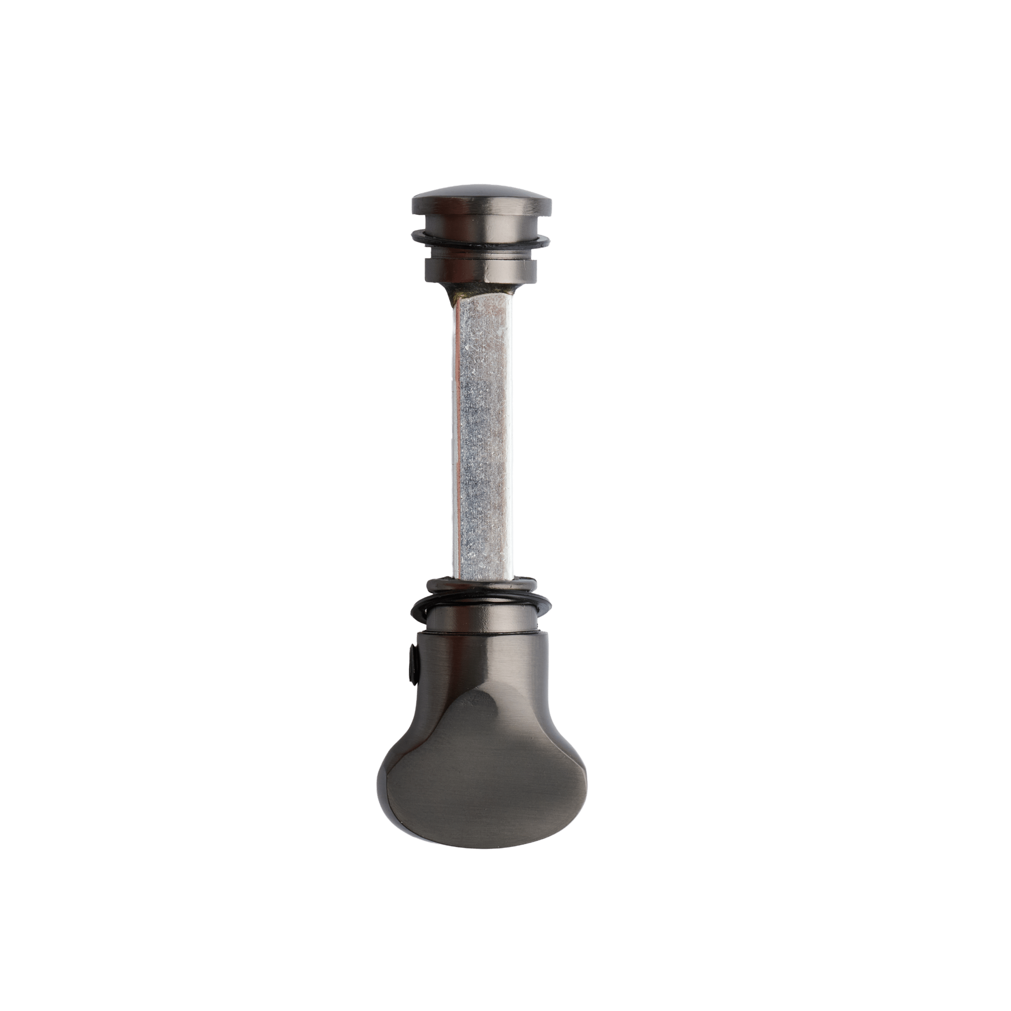 Torino - Deurklink met WC-slot Gun Metal - PC 63mm