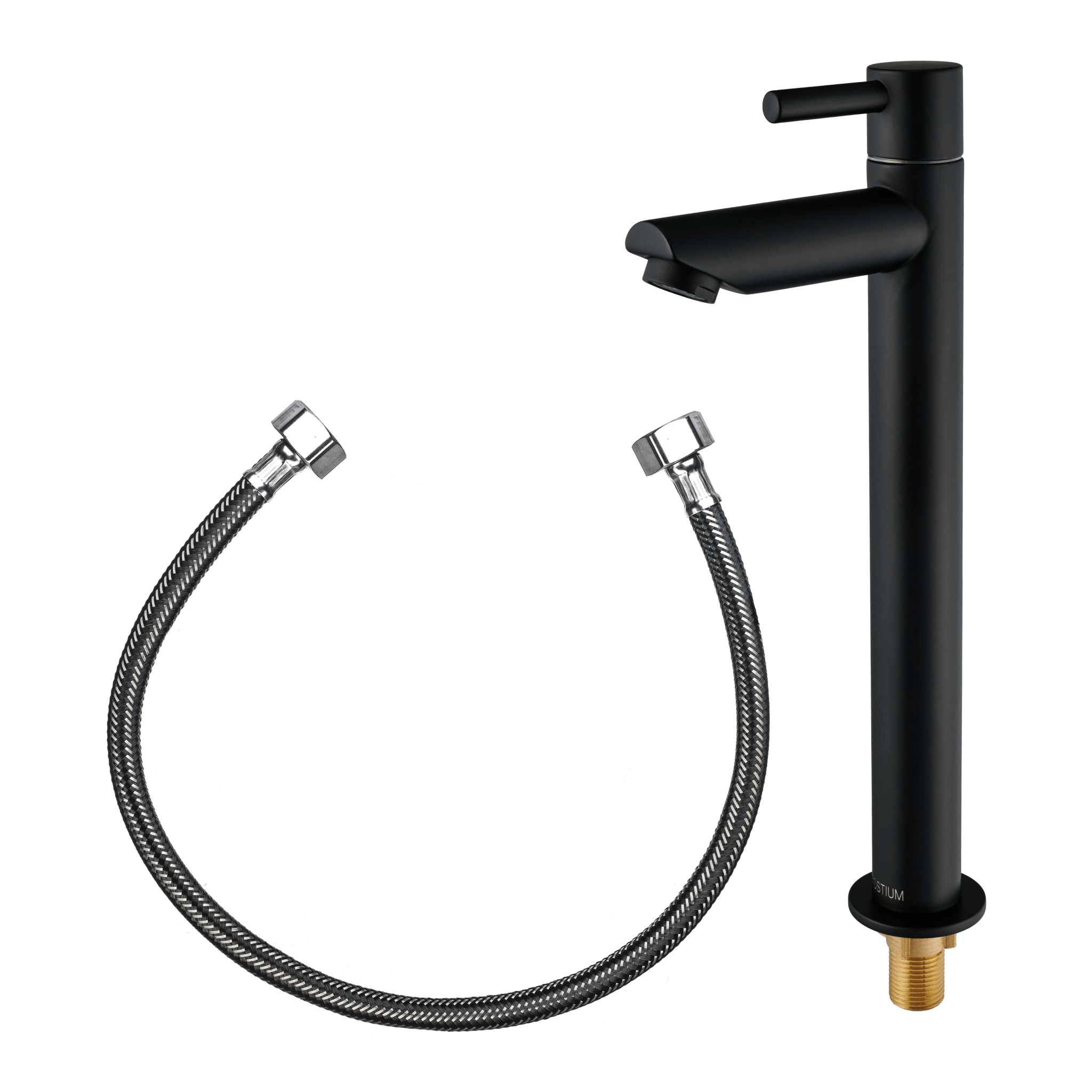 Altano - Hoge wastafelkraan Zwart - warm/koud