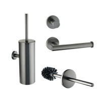 Stanio - Toiletset Gun Metal - 3-delig