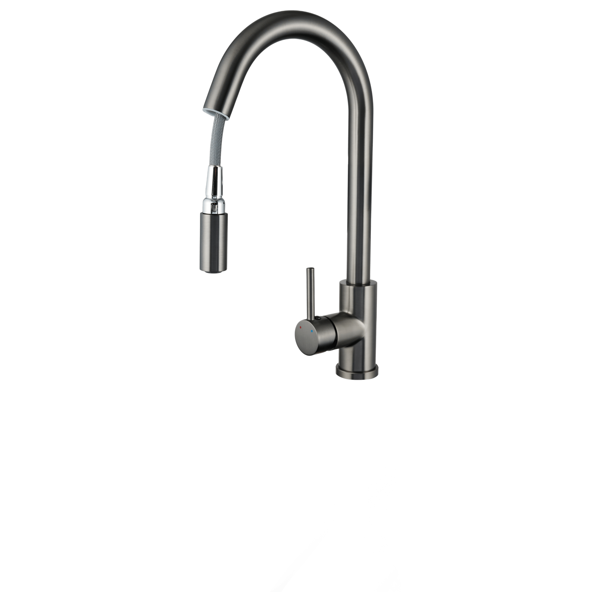 Silana - Robinet de cuisine Gun Metal - Bec extractible