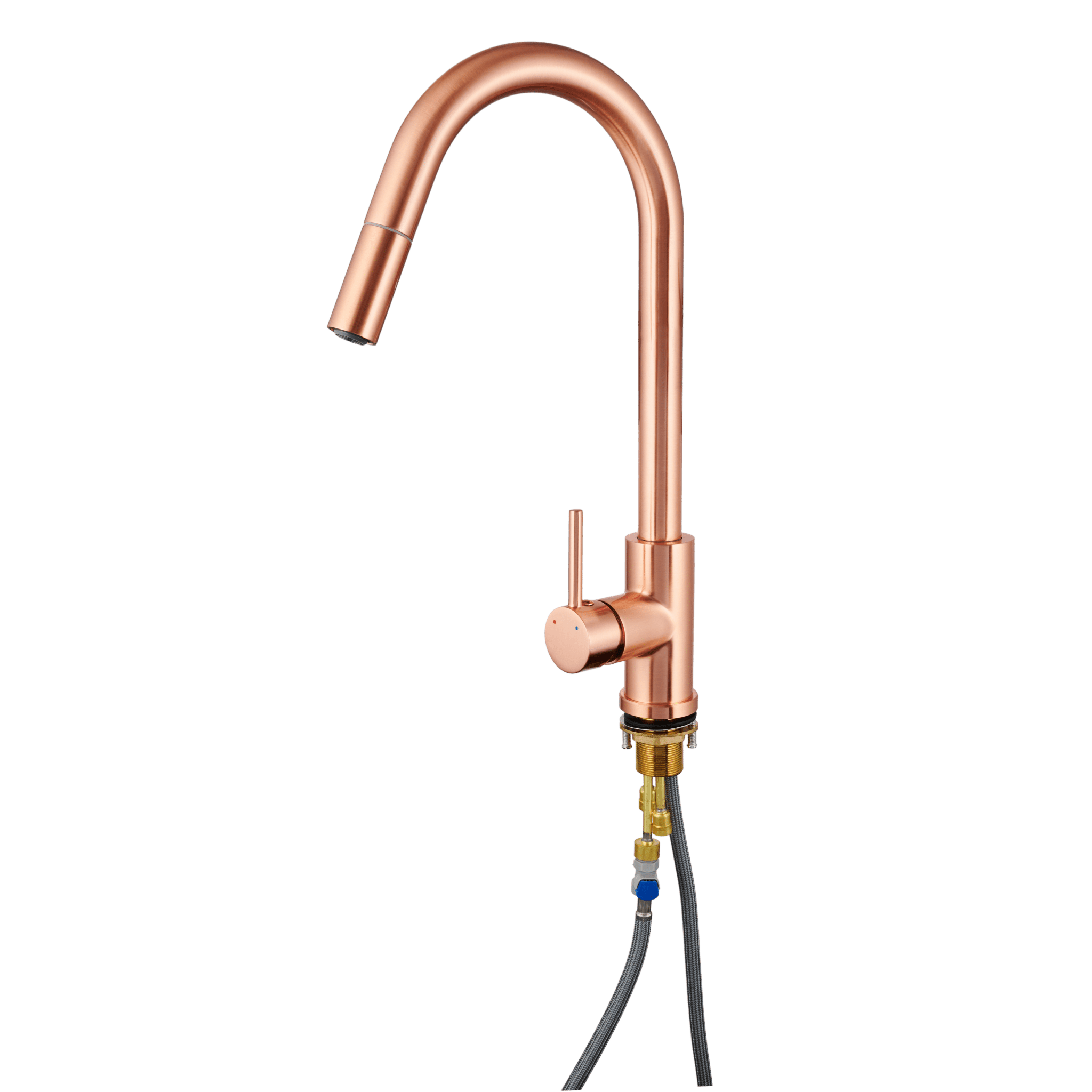 Silana - Robinet de cuisine en cuivre - Bec extractible