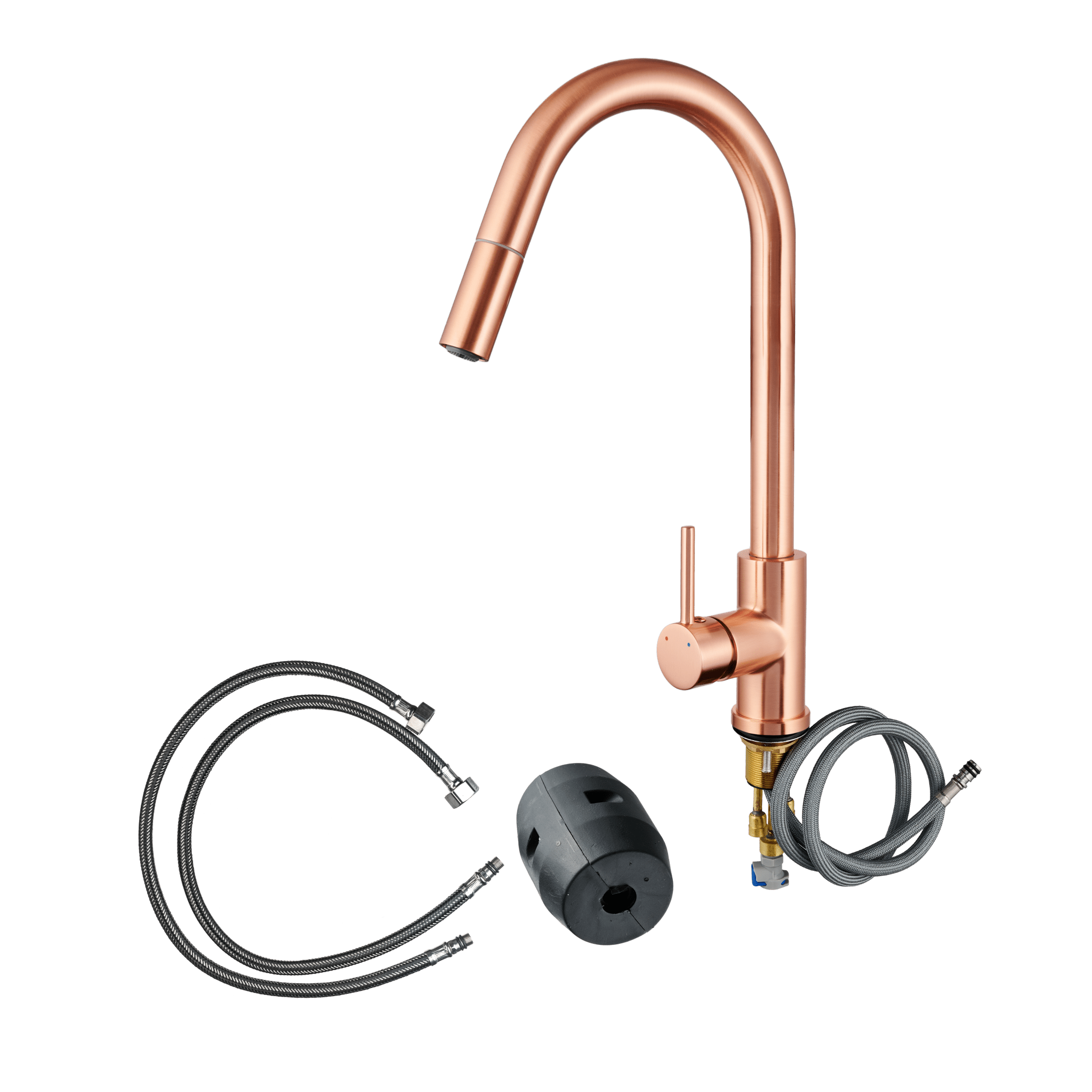 Silana - Robinet de cuisine en cuivre - Bec extractible