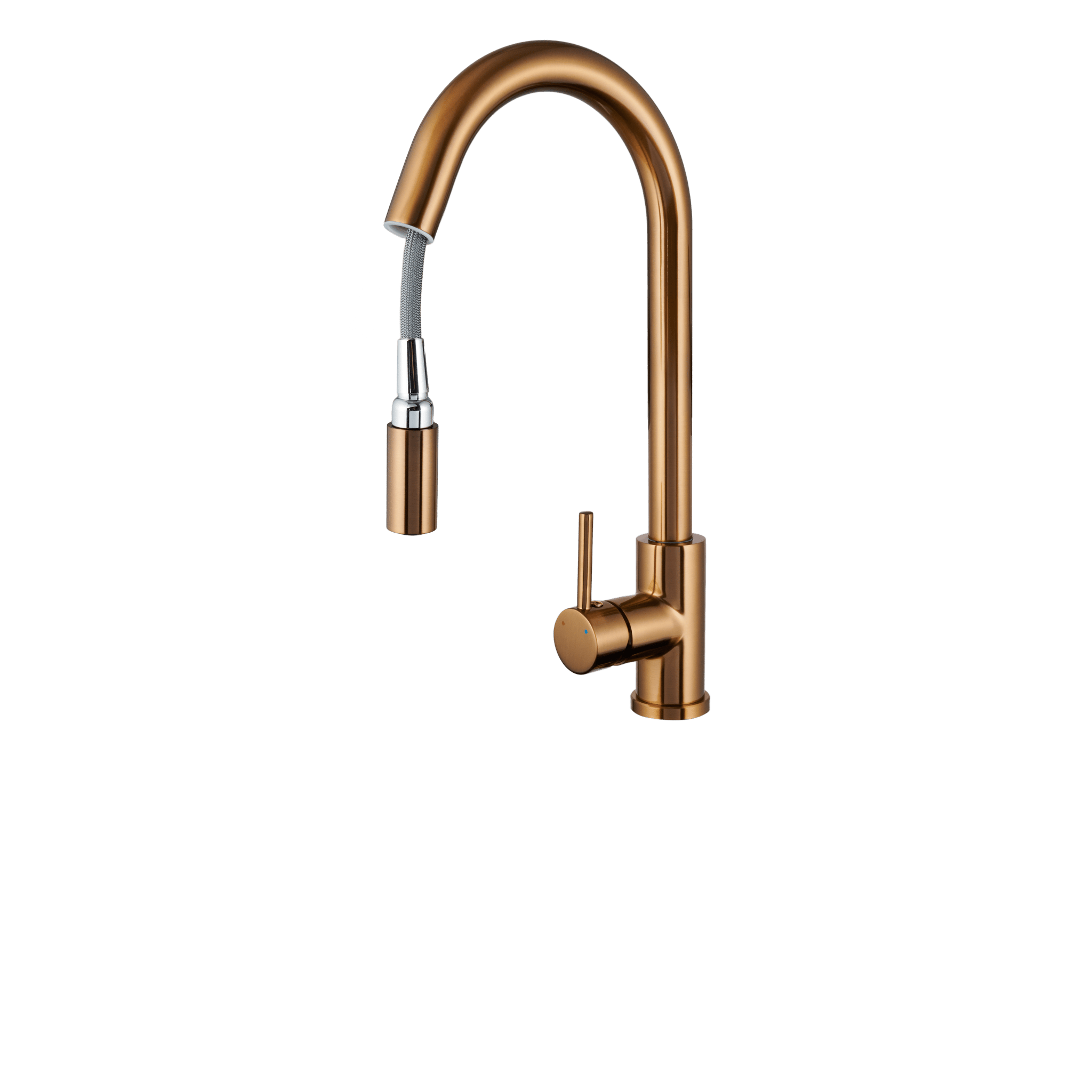 Silana - Mitigeur de cuisine en bronze - Bec extractible