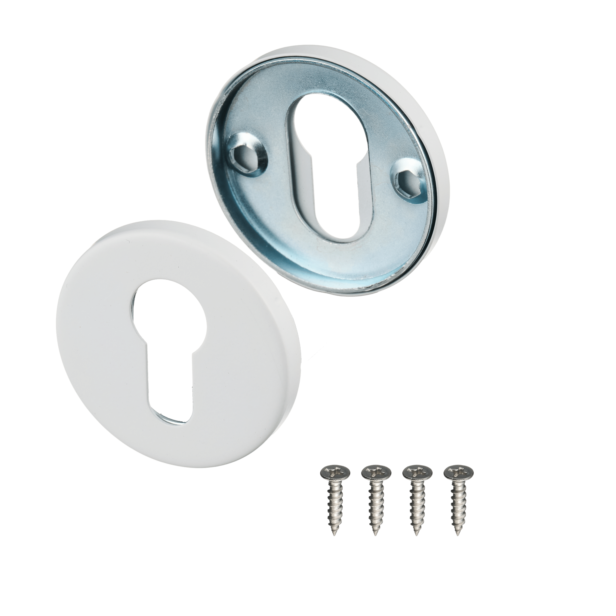 Rosace cylindrique ronde blanche