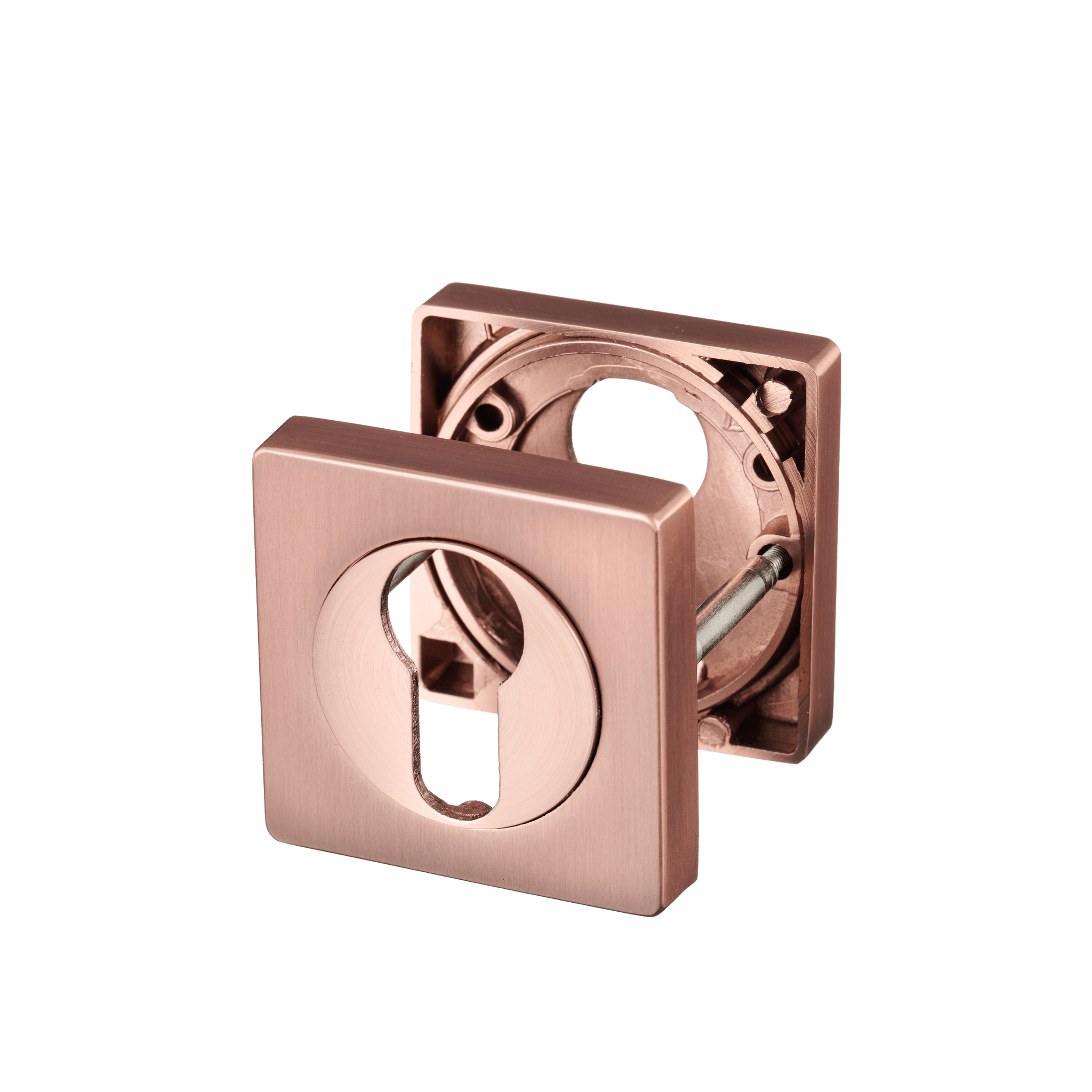 Rosace cylindrique carrée en cuivre