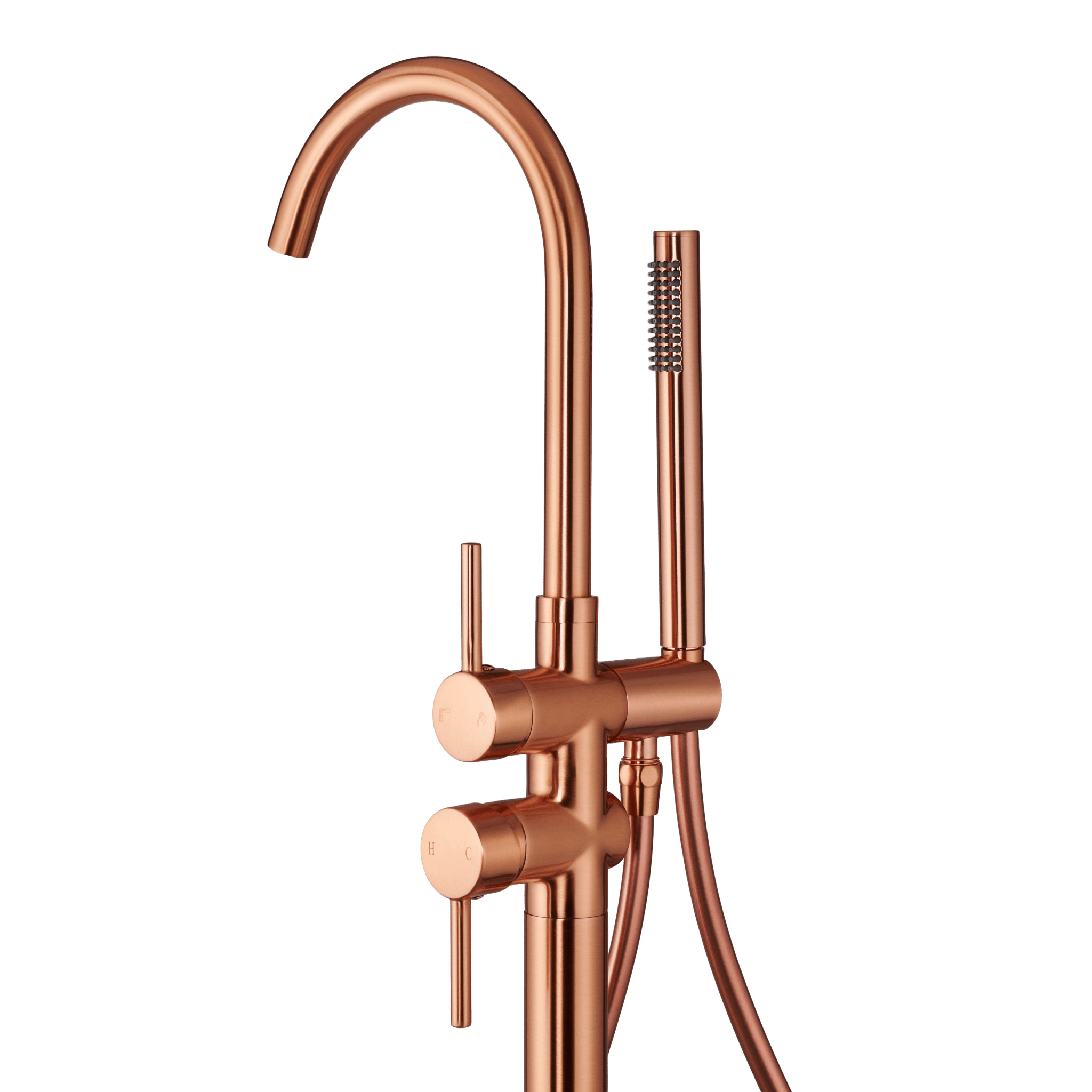 Armonio - Vrijstaande badkraan Koper - met Handdouche