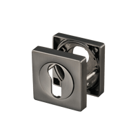 Quadratischer Zylinderrosette - Gun Metal