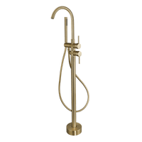 Armonio - Freistehender Badarmatur Gold - mit Handbrause
