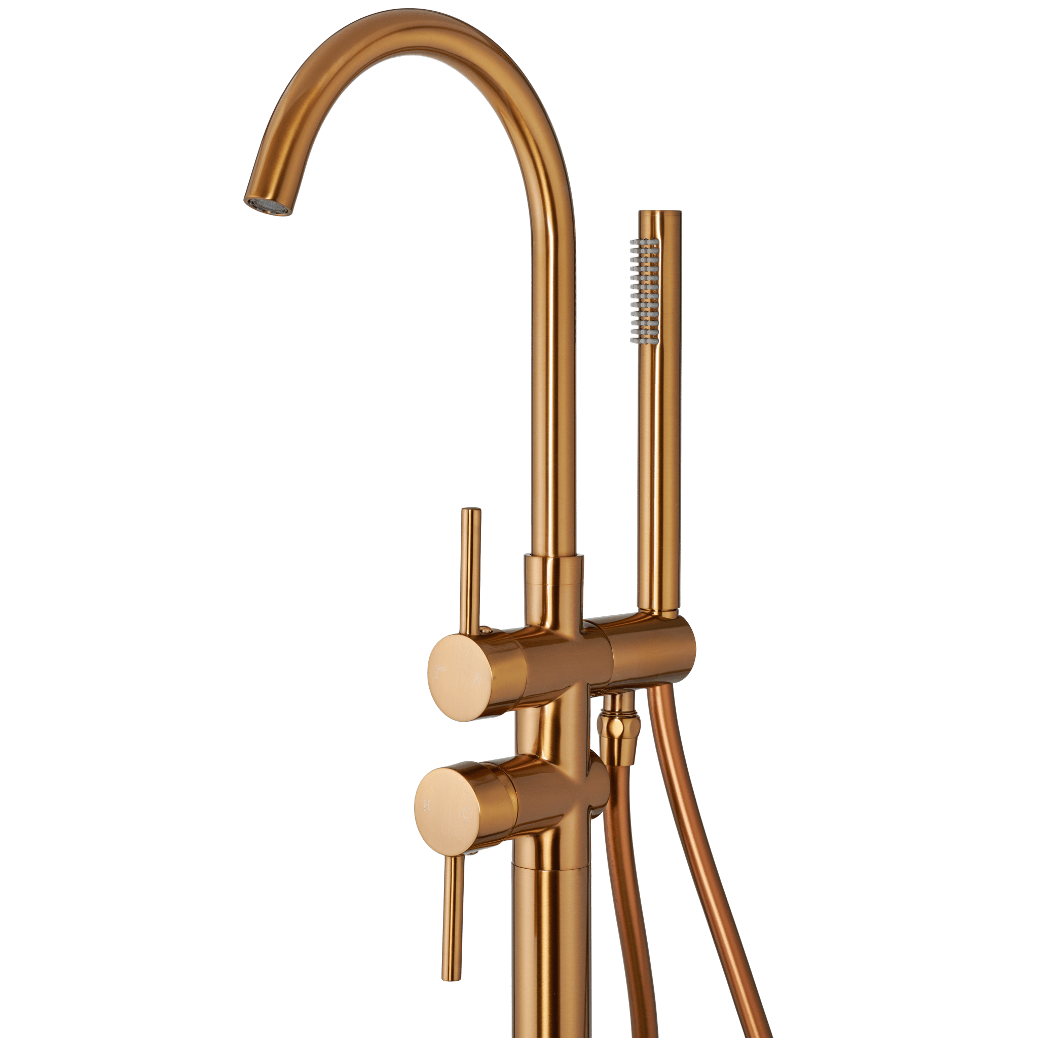 Armonio - Vrijstaande Badkraan Brons - met Handdouche