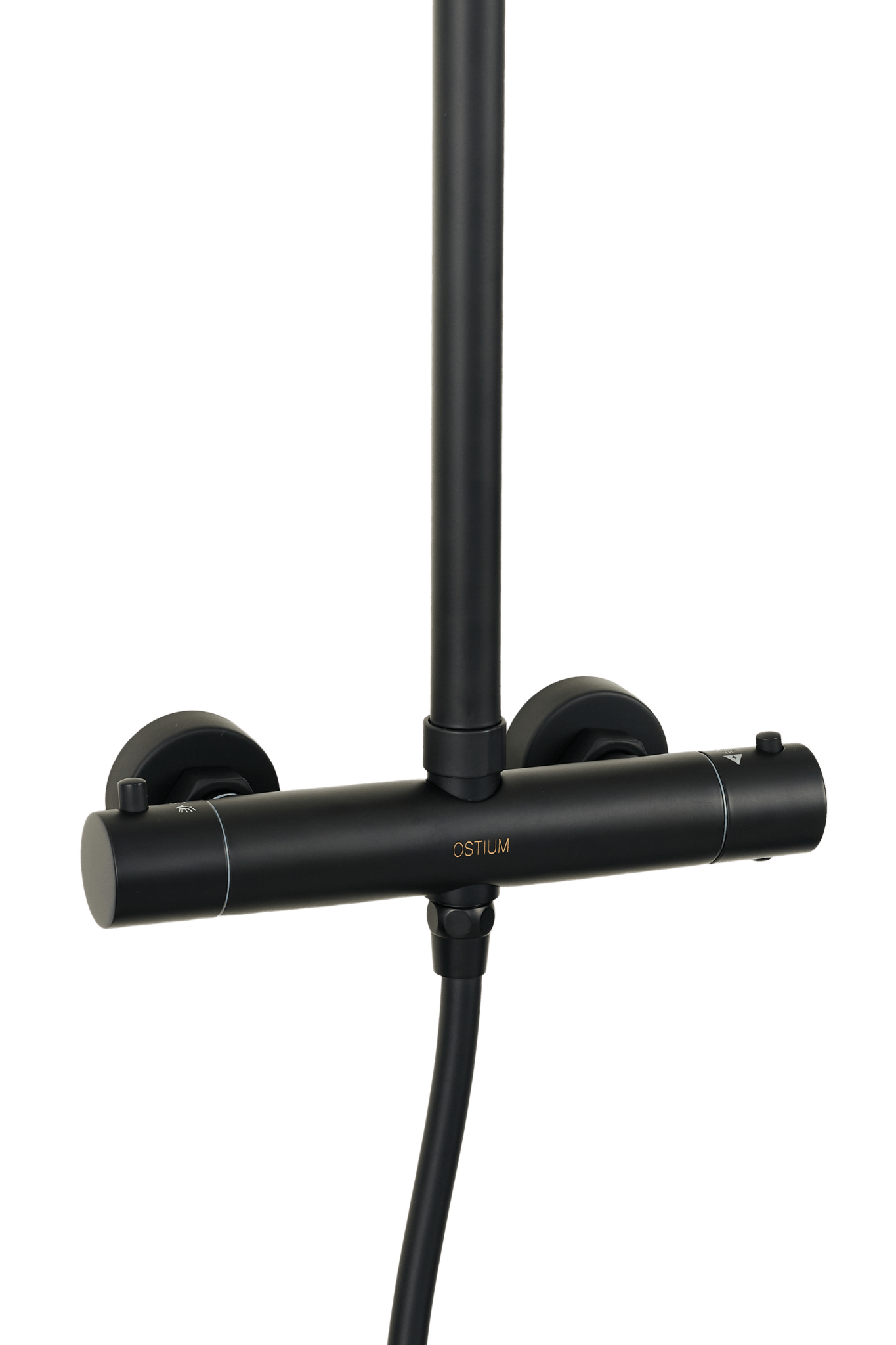 Novi - Ensemble de douche noir - rond