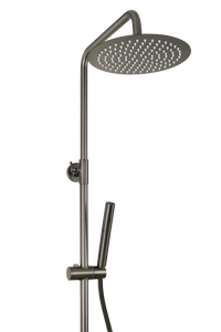 Novi - Gun Metal Doucheset - Rond