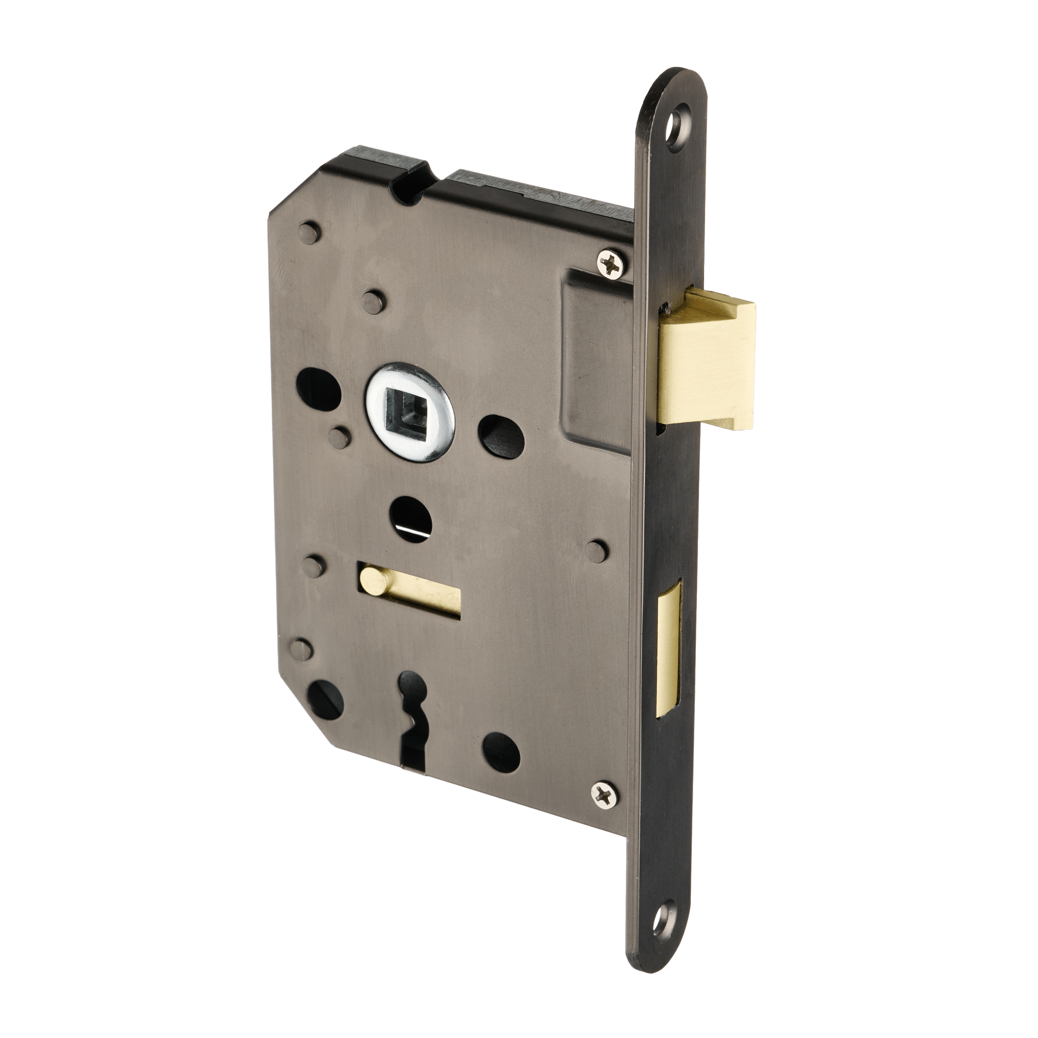 Serrure de piano Gun Metal - Serrure à boucle avec trou de clé - SL56 mm