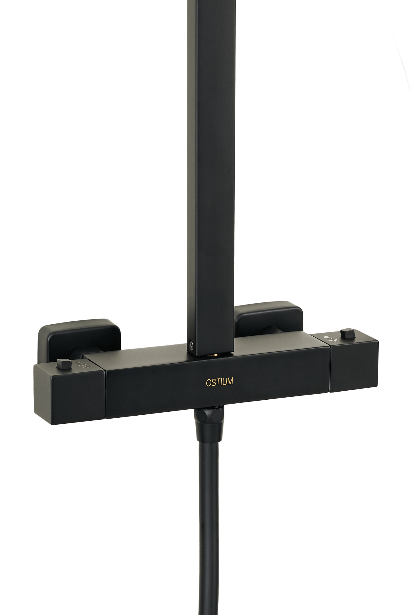 Voltri - Ensemble de douche noir - Carré