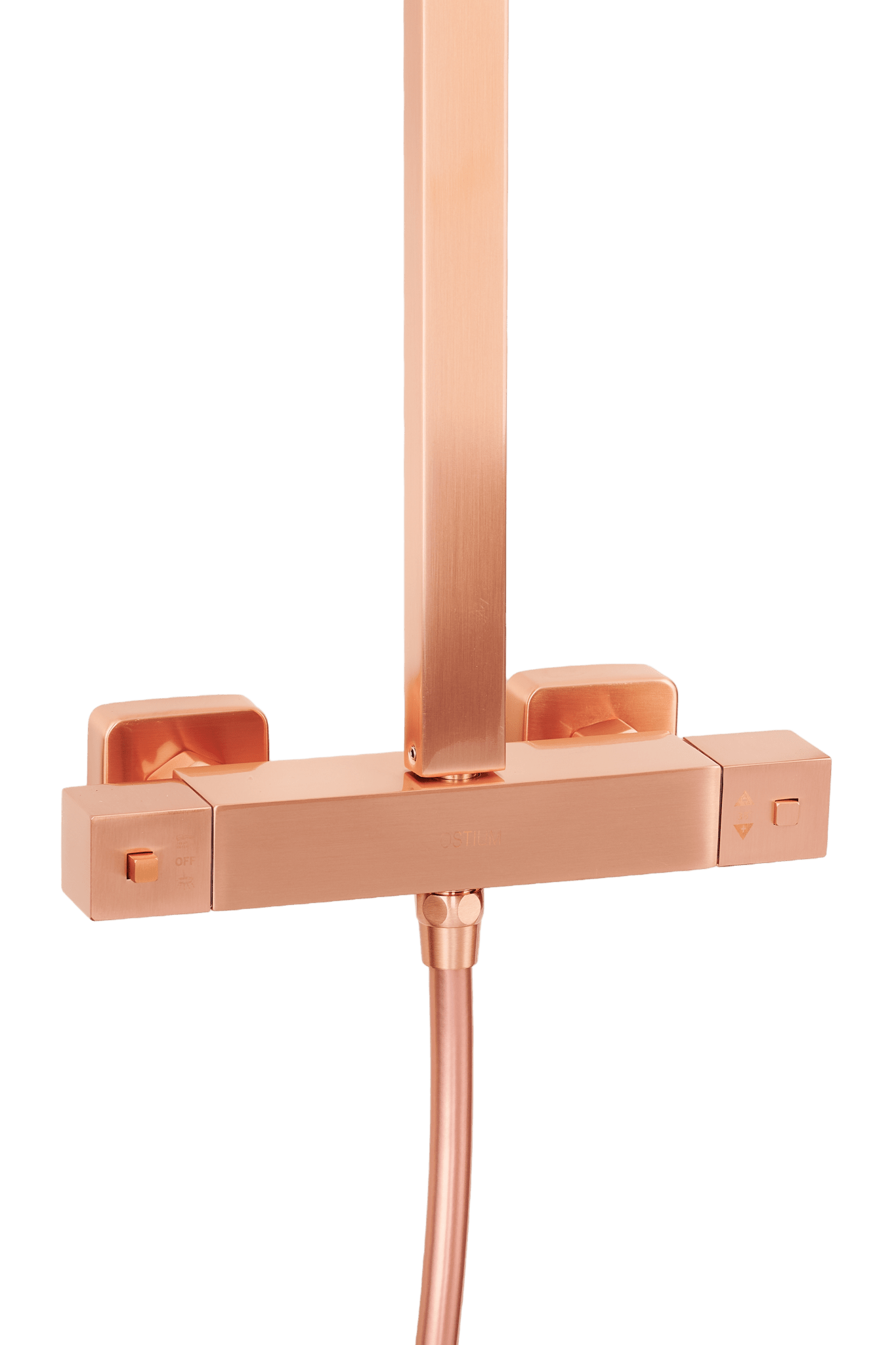 Voltri - Koperen Douche - Vierkant