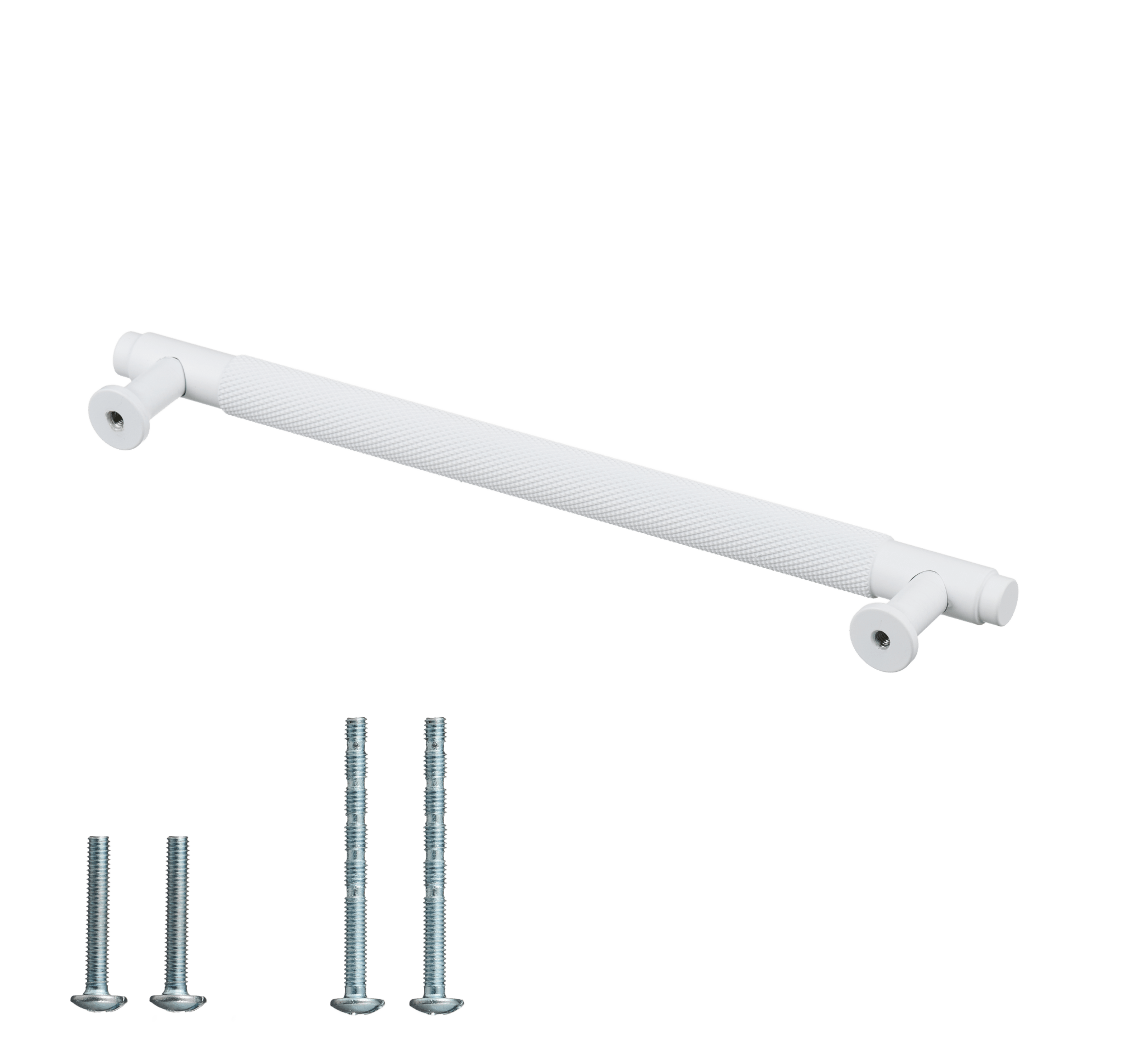 Handgreep Wit - diamond cut - 192mm/224mm