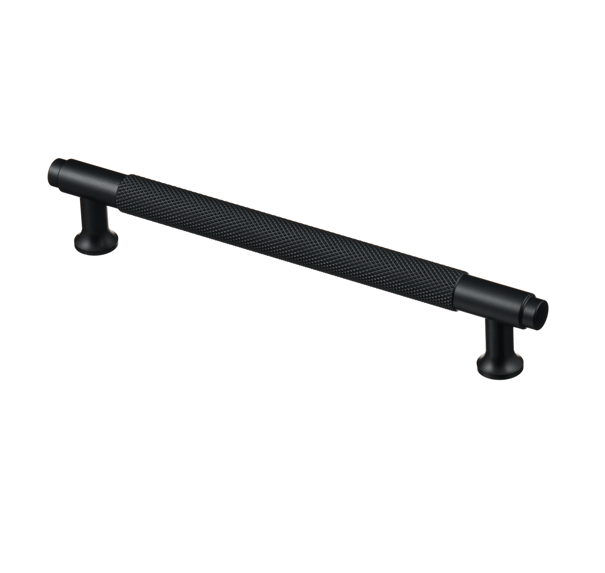 Handgreep Zwart - diamond cut - 160mm/194mm