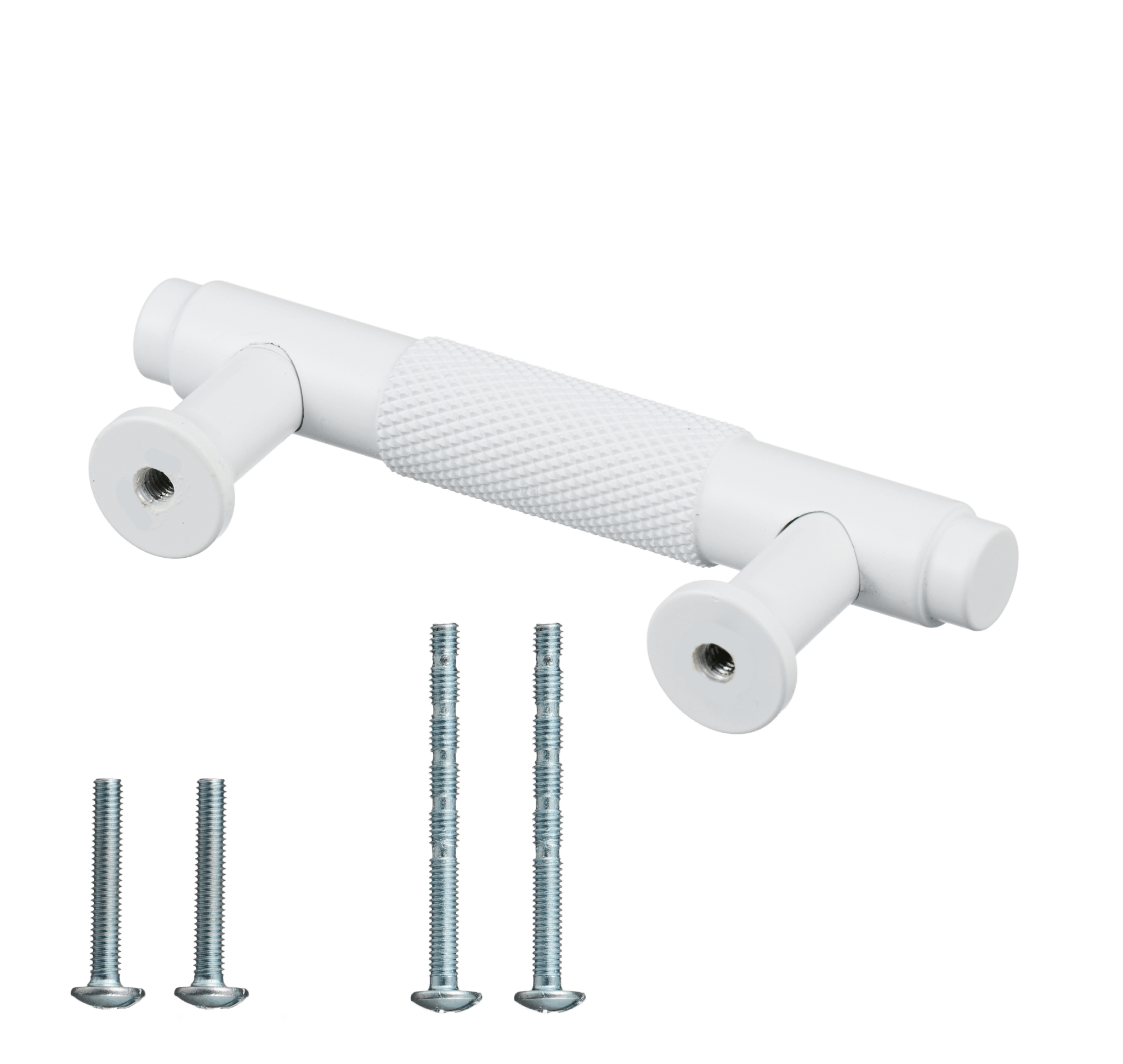 Handgreep Wit - diamond cut - 64mm/98mm