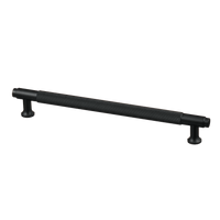 Handgreep Zwart - diamond cut - 192mm/224mm