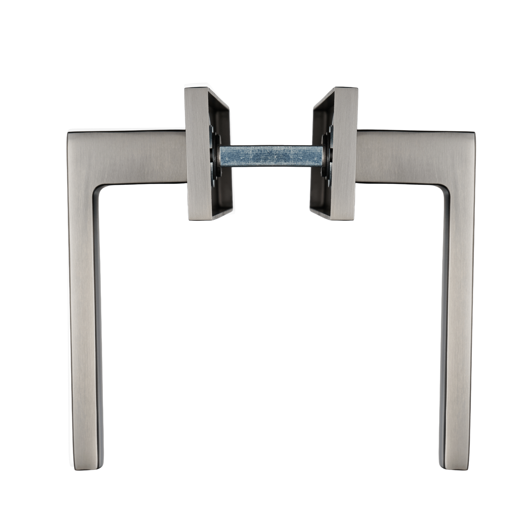 Novara - Gun Metal Deurbeslag - Cilindergat - Recht Kort Schild - PC 55mm