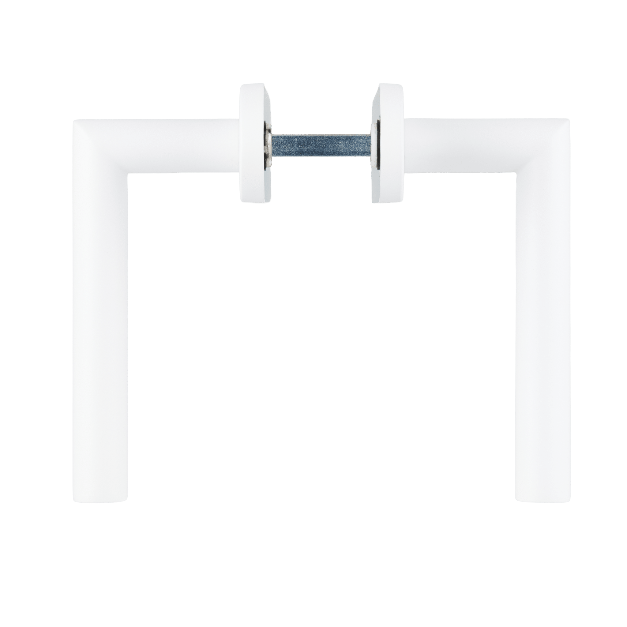 Calzio - Deurklink Wit Sleutelgat - Kort Rond Schild