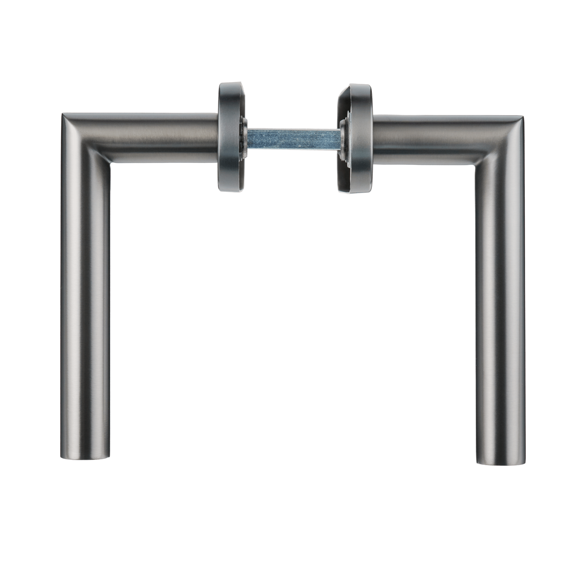 Silvano - WC-Slot Gun Metal - Plaque ronde courte