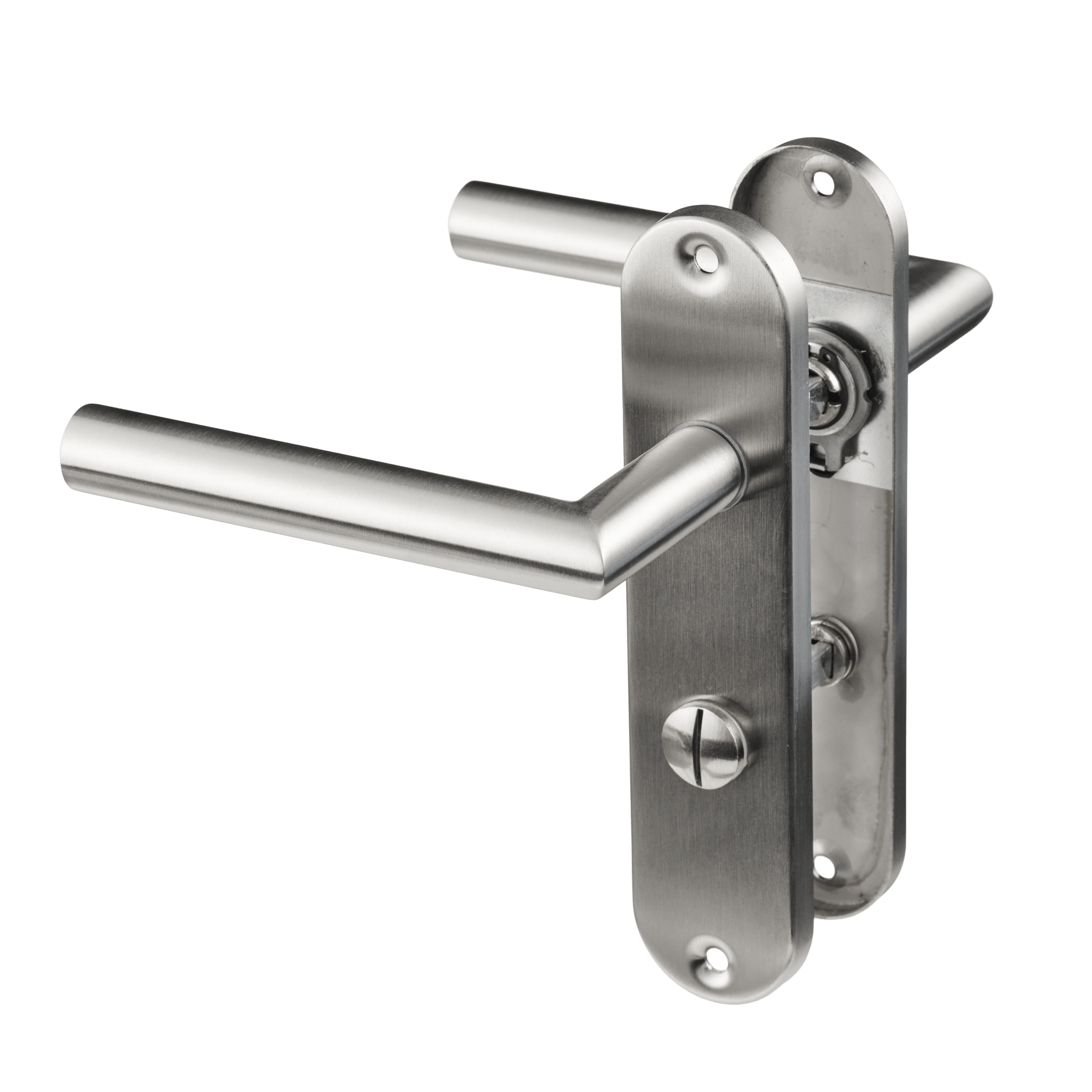 Rondo - WC-Slot RVS - Kort Rond Schild