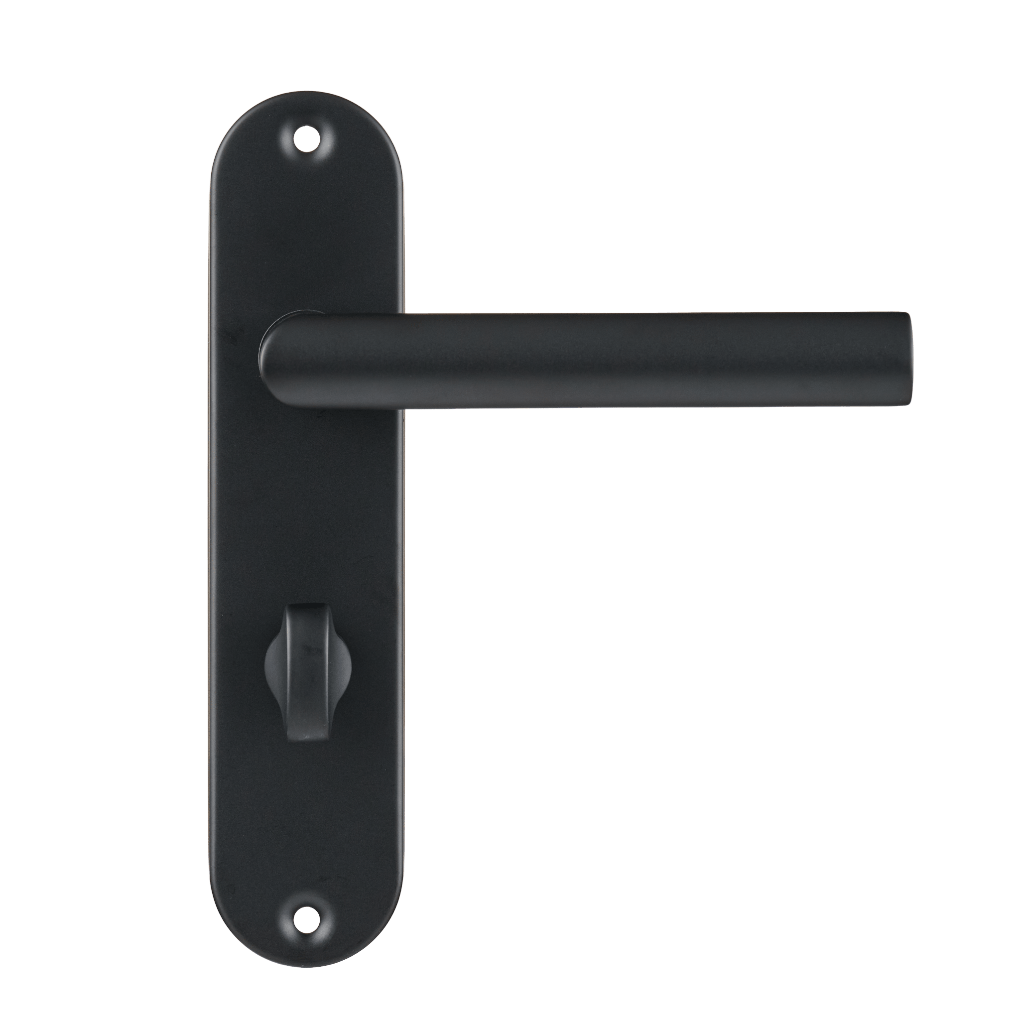 Nero - Plaque WC Encastrée Noir - Rosace Courte Ronde