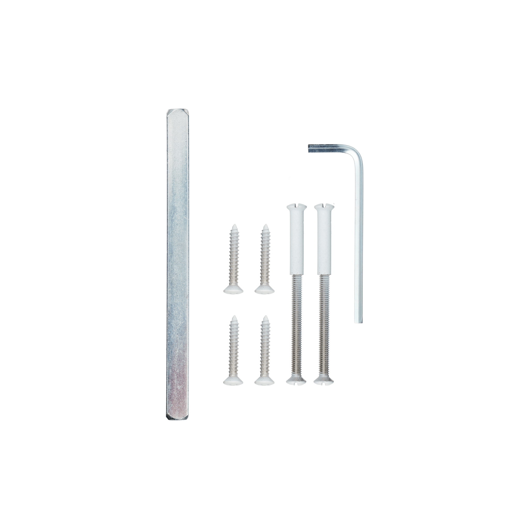Calzio - Deurklink Wit - Kort Rond Schild