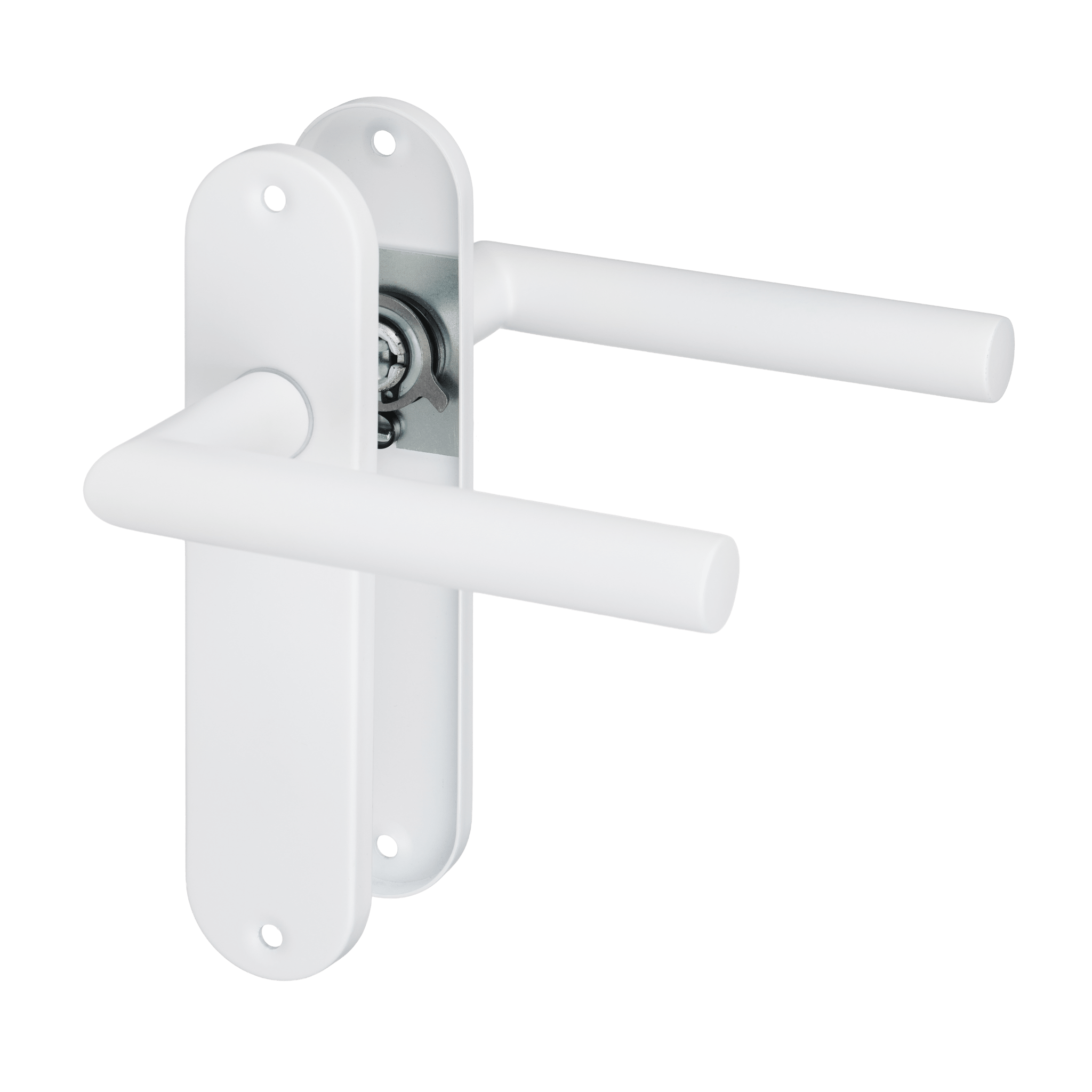 Calzio - Deurklink Wit - Kort Rond Schild