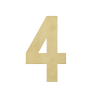 Figura - Goldene Hausnummer 4