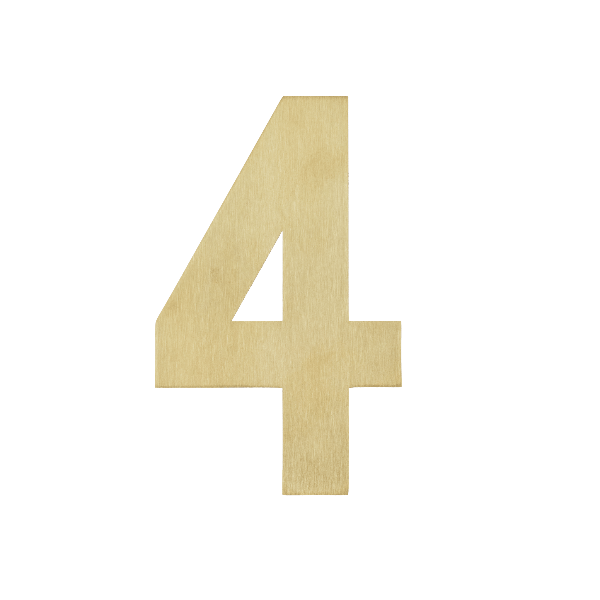 Figura - Goldene Hausnummer 4