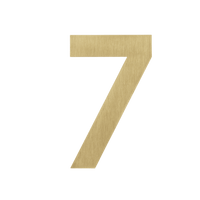 Figura - Goldenes Hausnummernschild 7