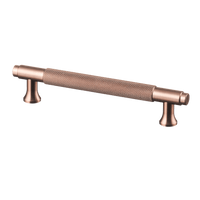 Poignée en cuivre - taille diamant - 128mm/140mm