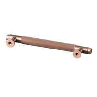 Poignée en cuivre - taille diamant - 128mm/140mm
